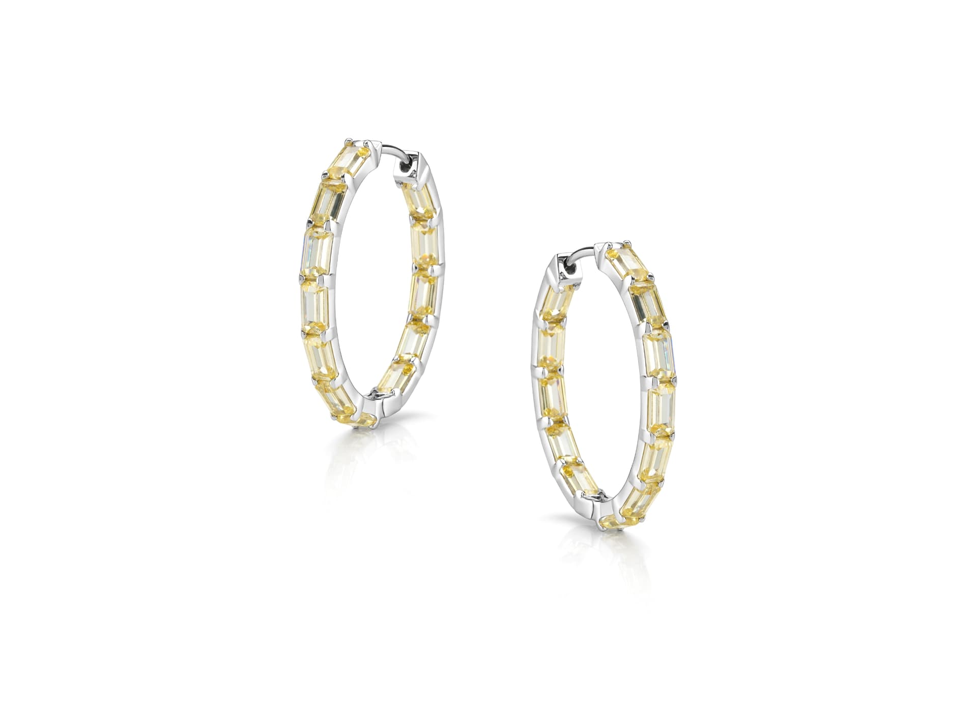 Серьги из серебра 925 с кубическим цирконием