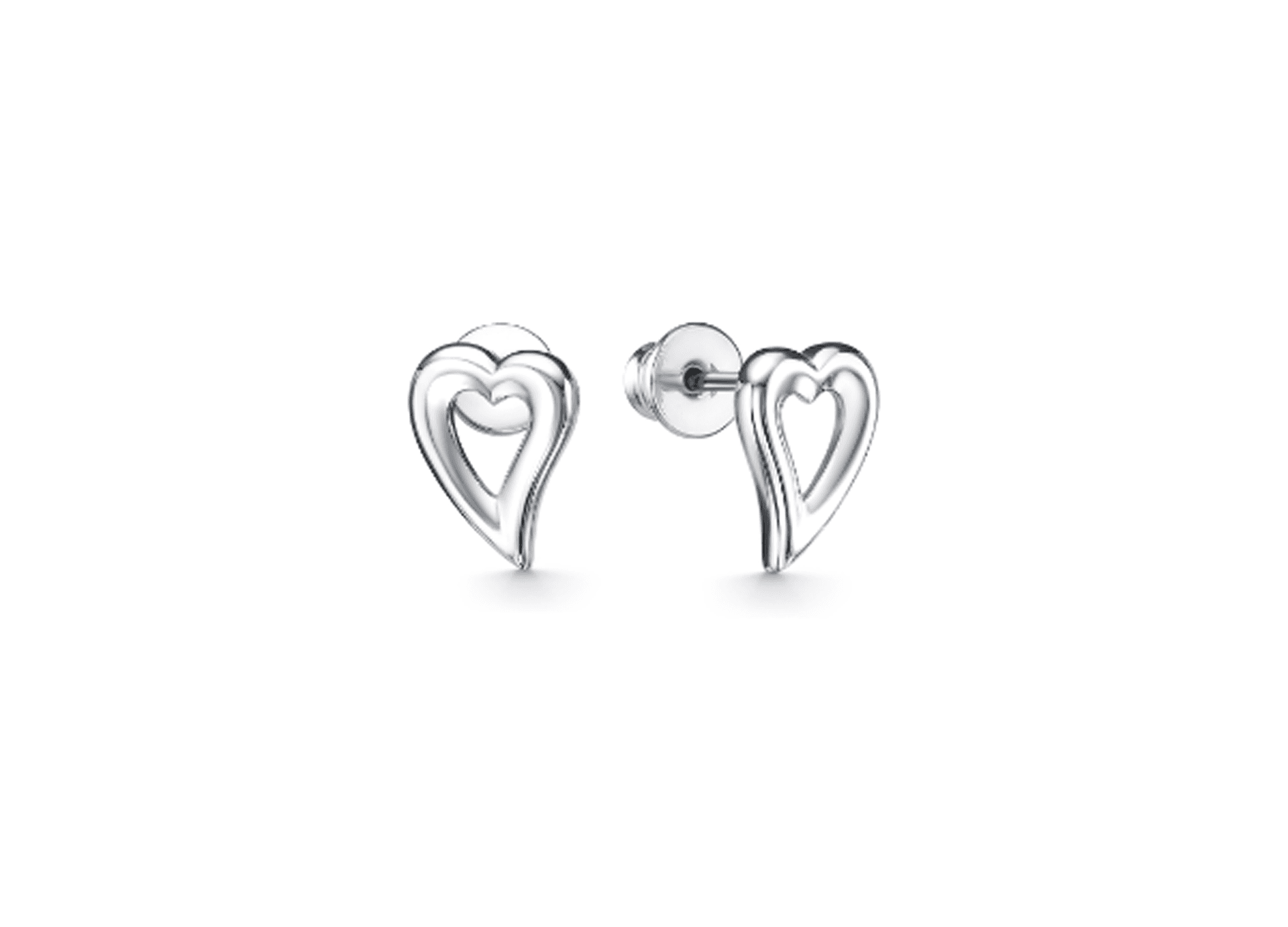 Серьги из серебра 925 без вставки