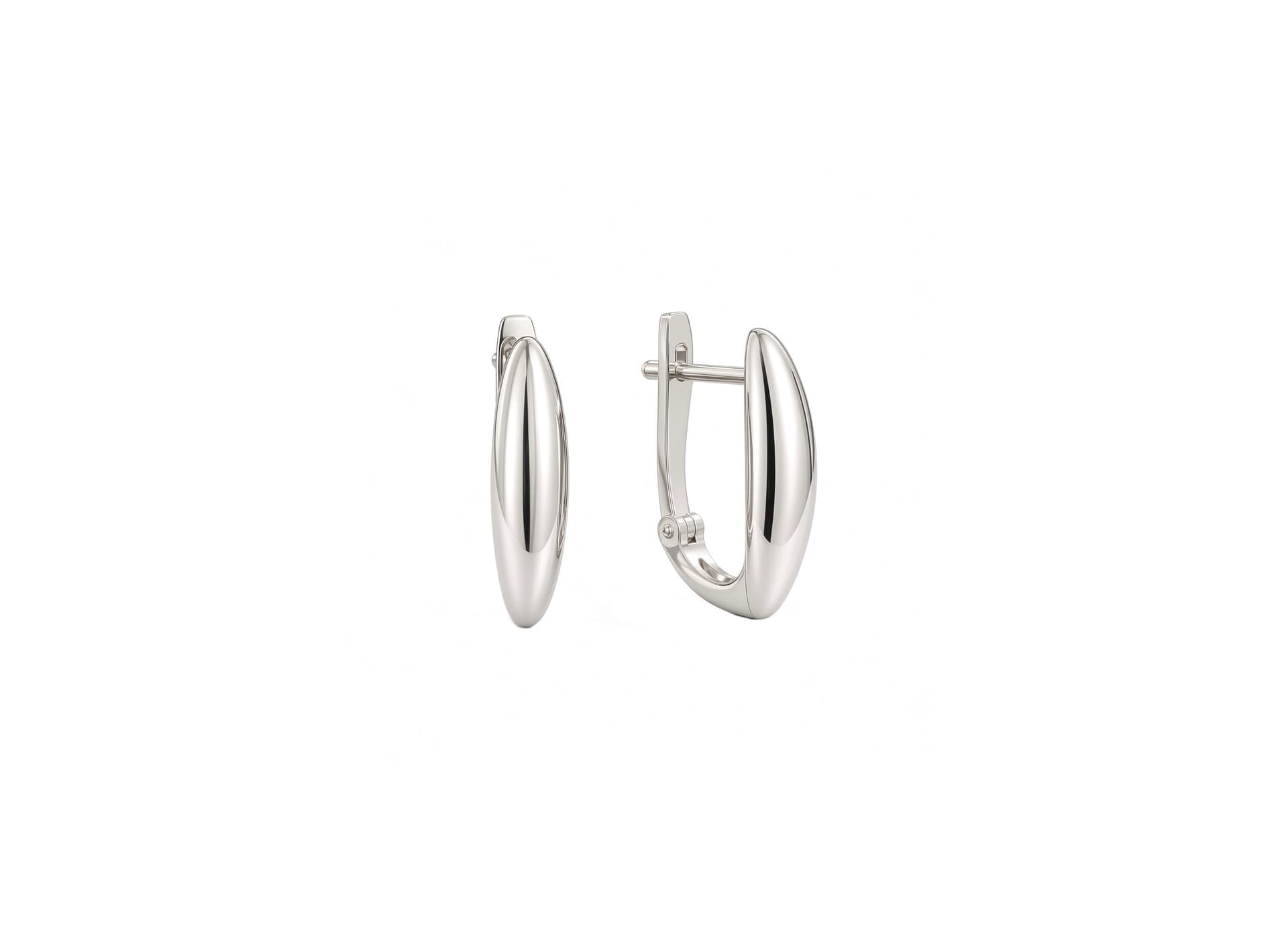 Серьги из серебра 925 без вставки