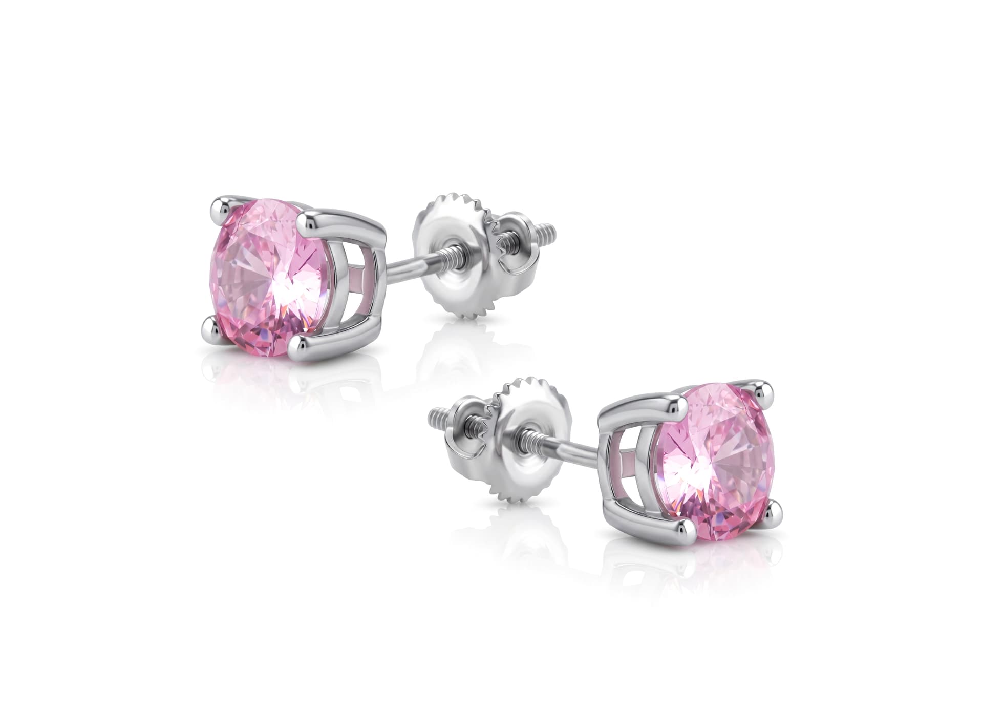 Серьги из серебра 925 с кубическим цирконием