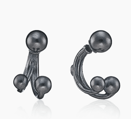 Серьги из серебра 925 с  без вставки