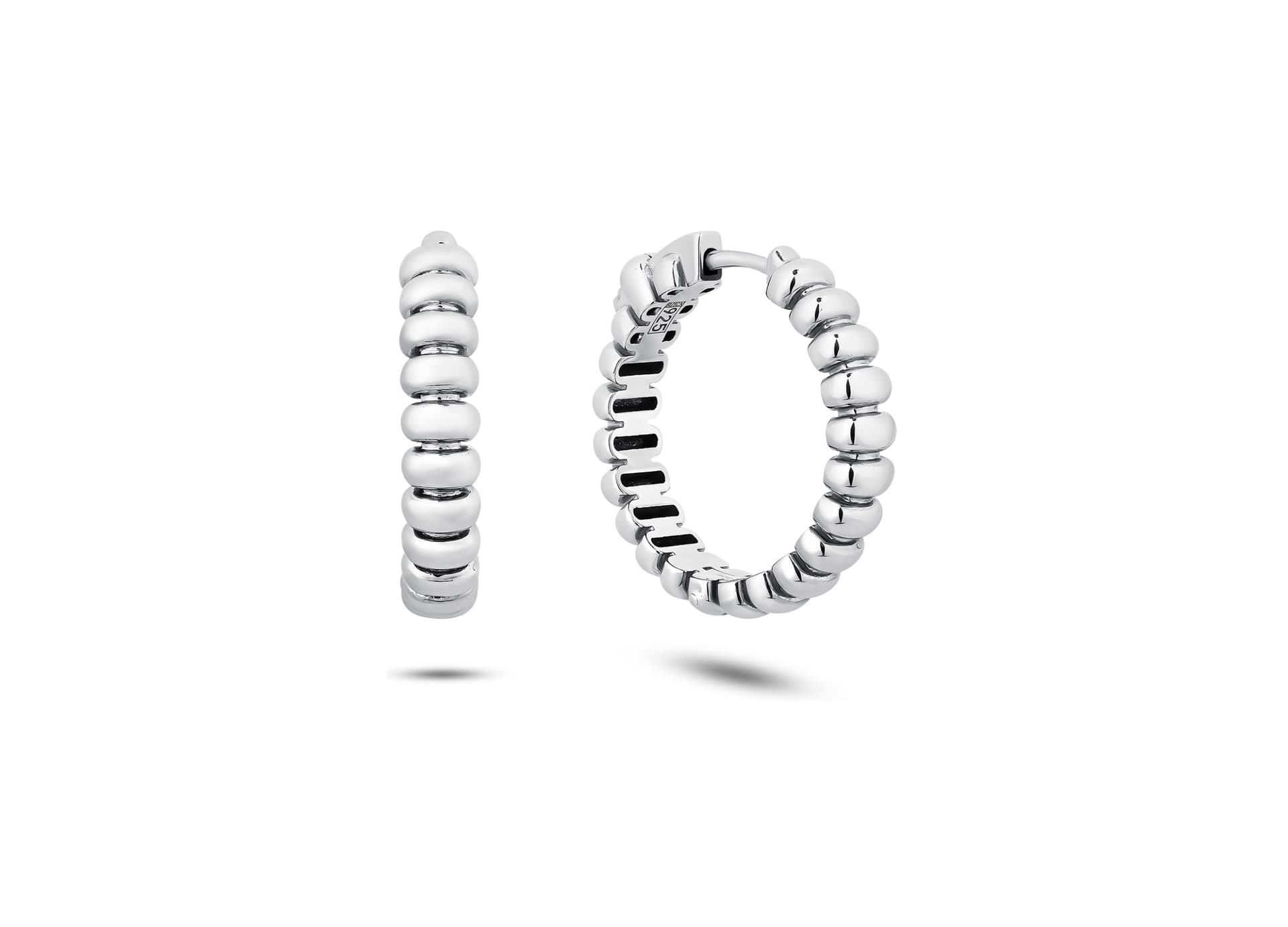 Серьги из серебра 925 без вставки