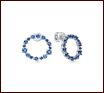 Серьги из серебра 925 с фианитами