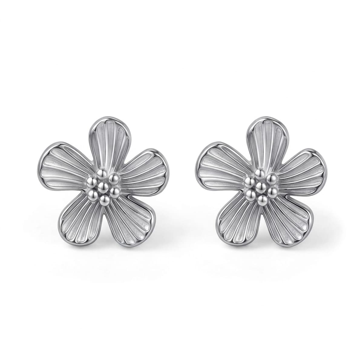 Серьги из серебра 925 без вставки