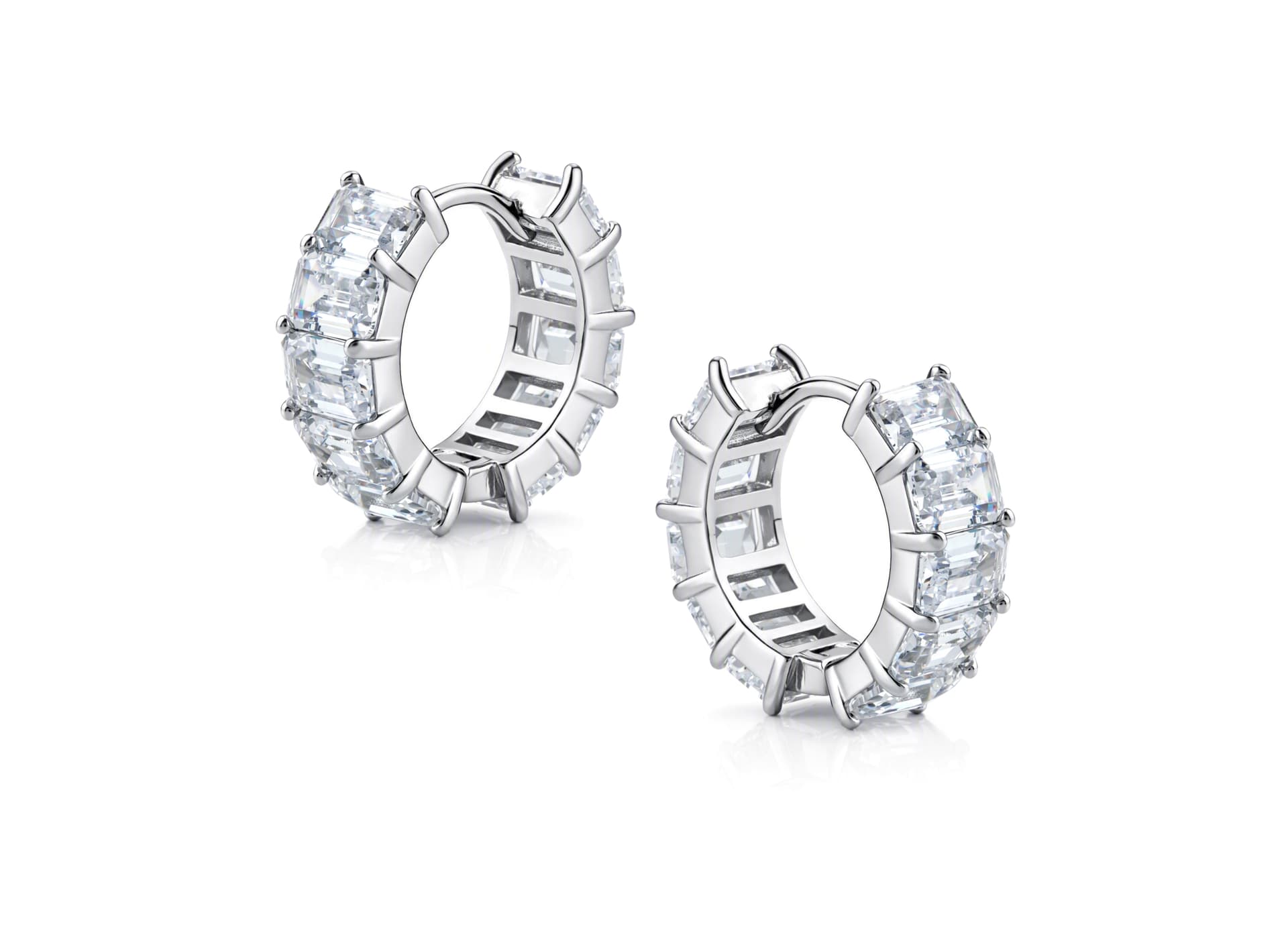 Серьги из серебра 925 с кубическим цирконием