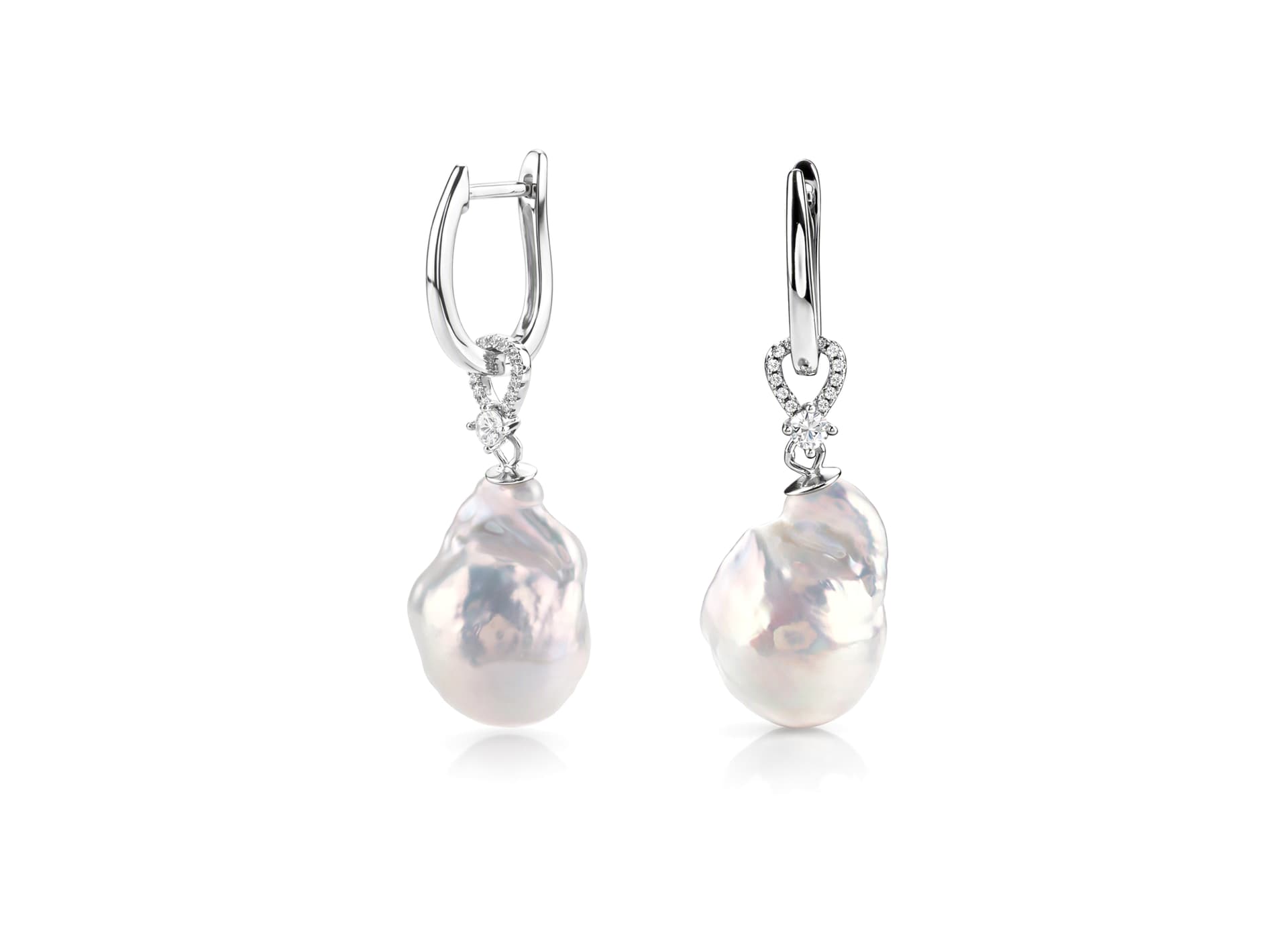 Серьги из серебра 925 с жемчугом