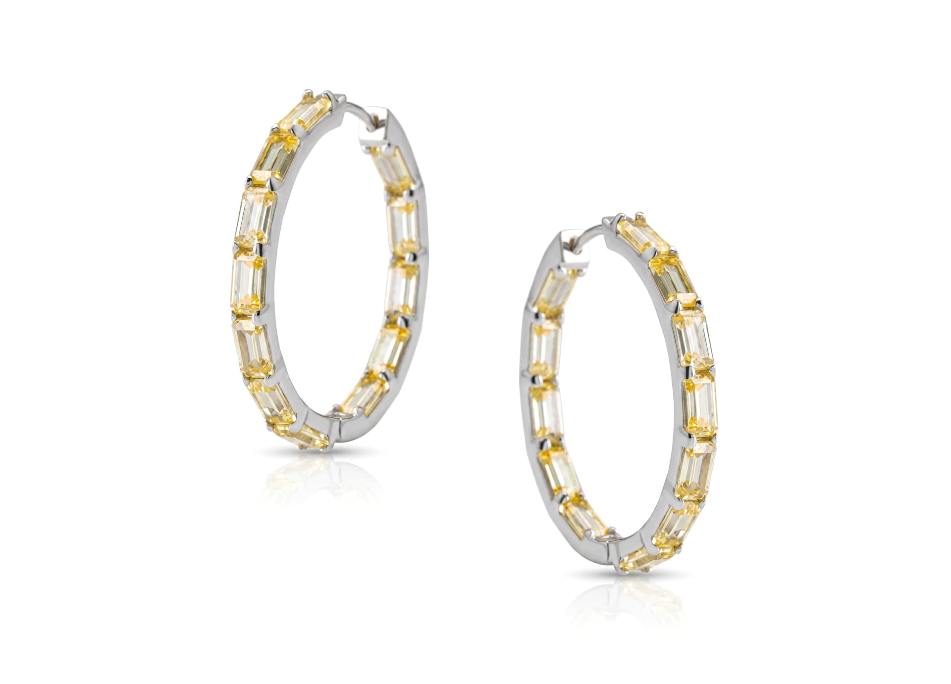 Серьги из серебра 925 с кубическим цирконием