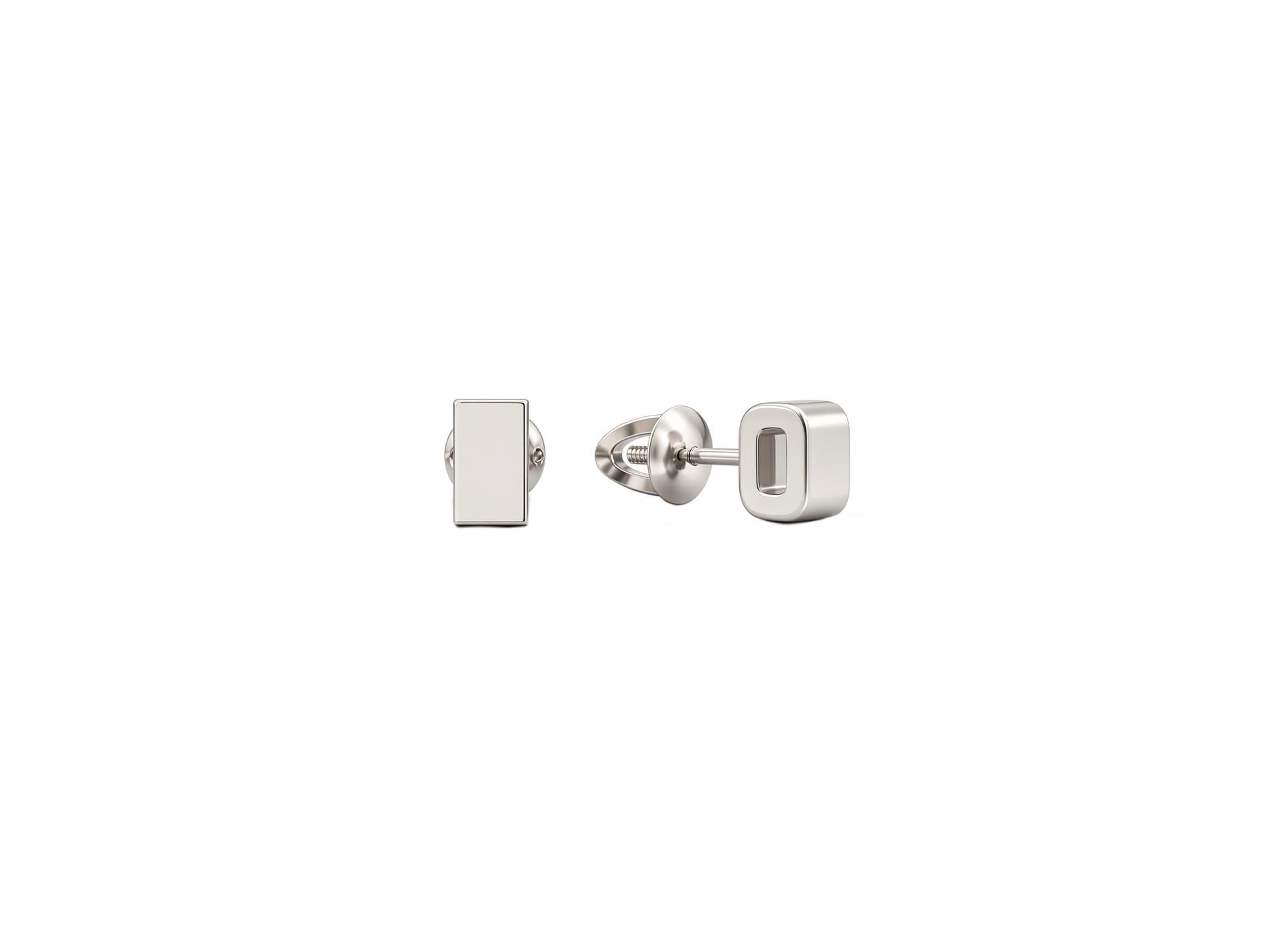 Серьги из серебра 925 без вставки