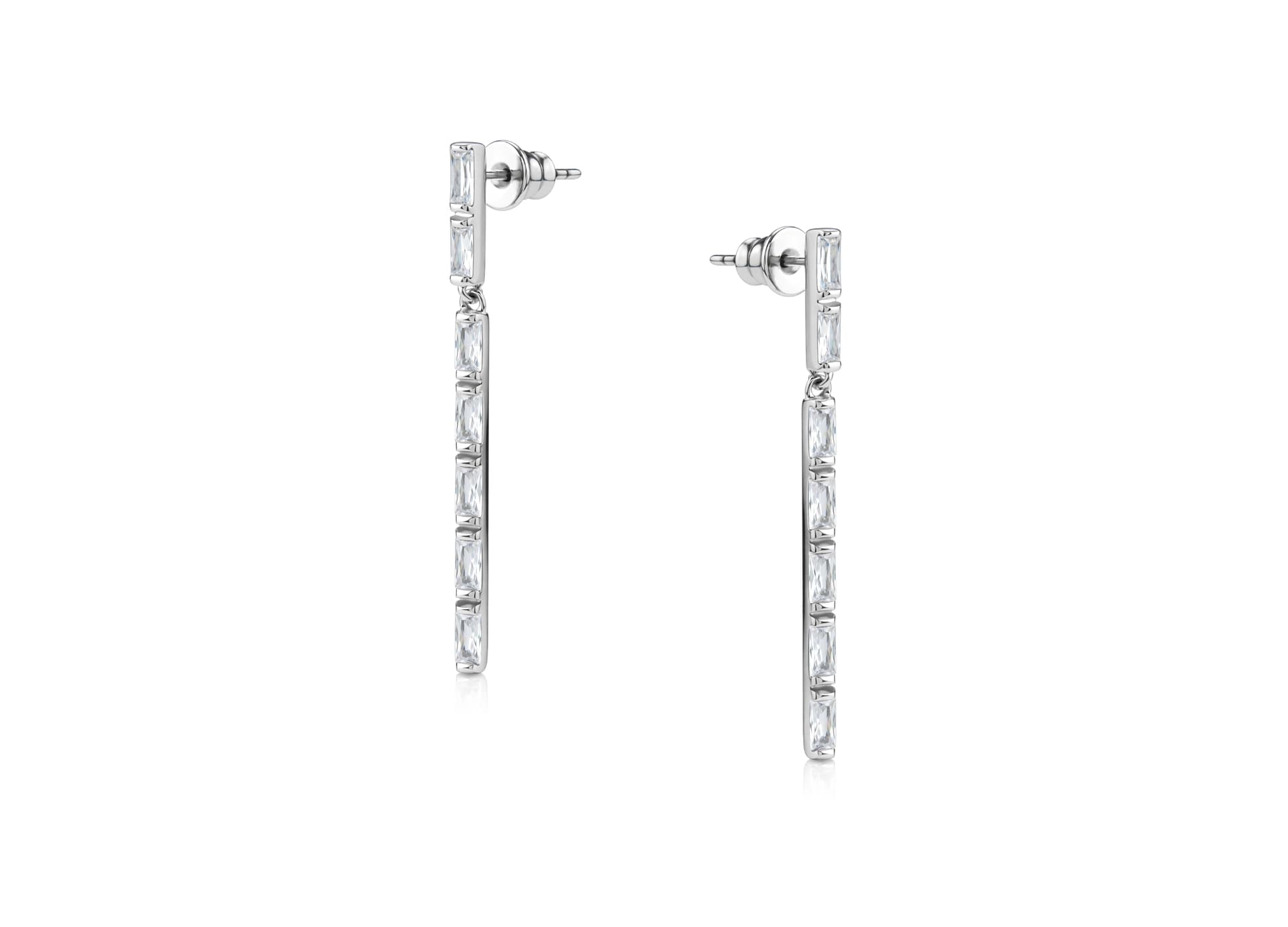 Серьги из серебра 925 с фианитом