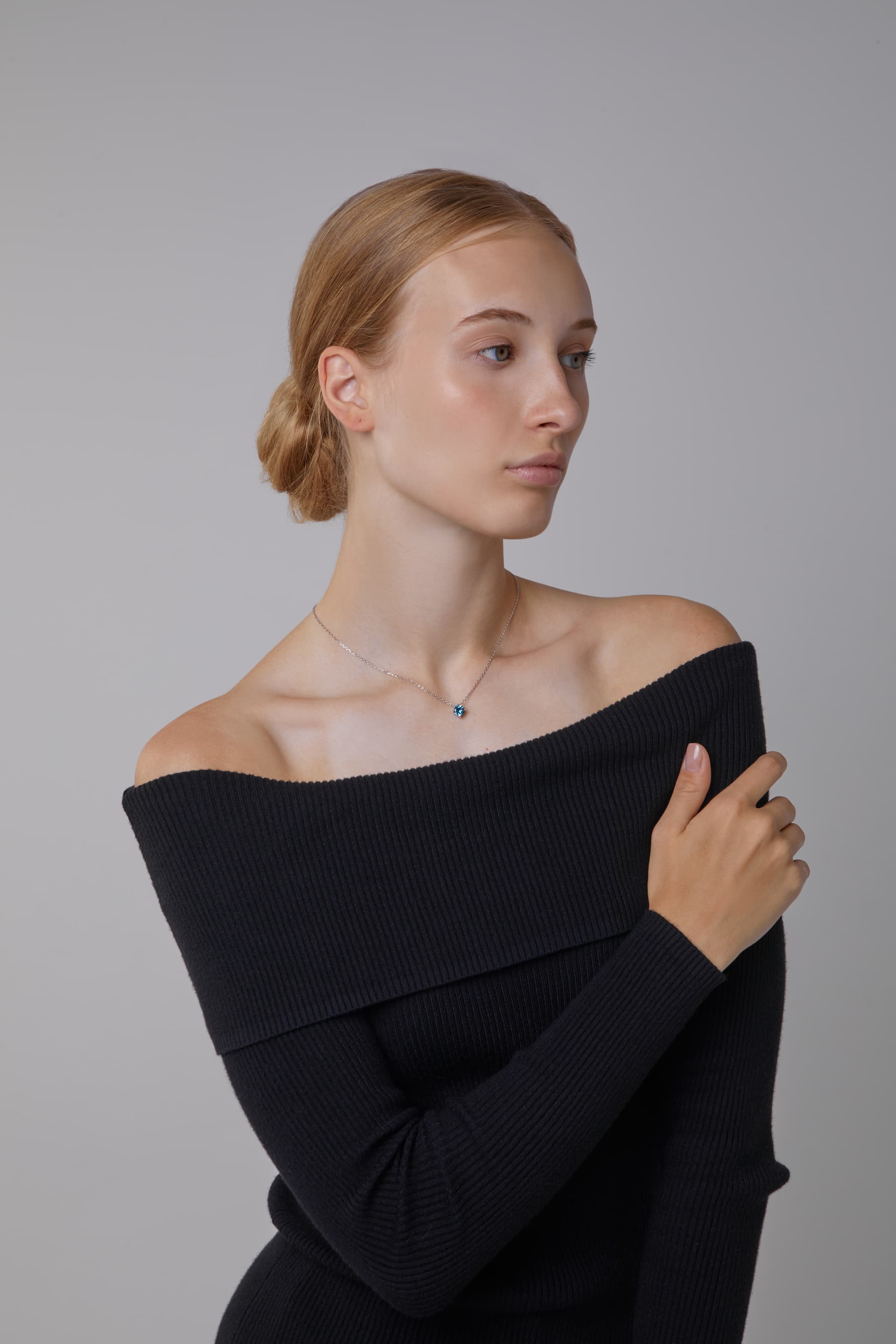 Колье из серебра 925 с кубическим цирконием