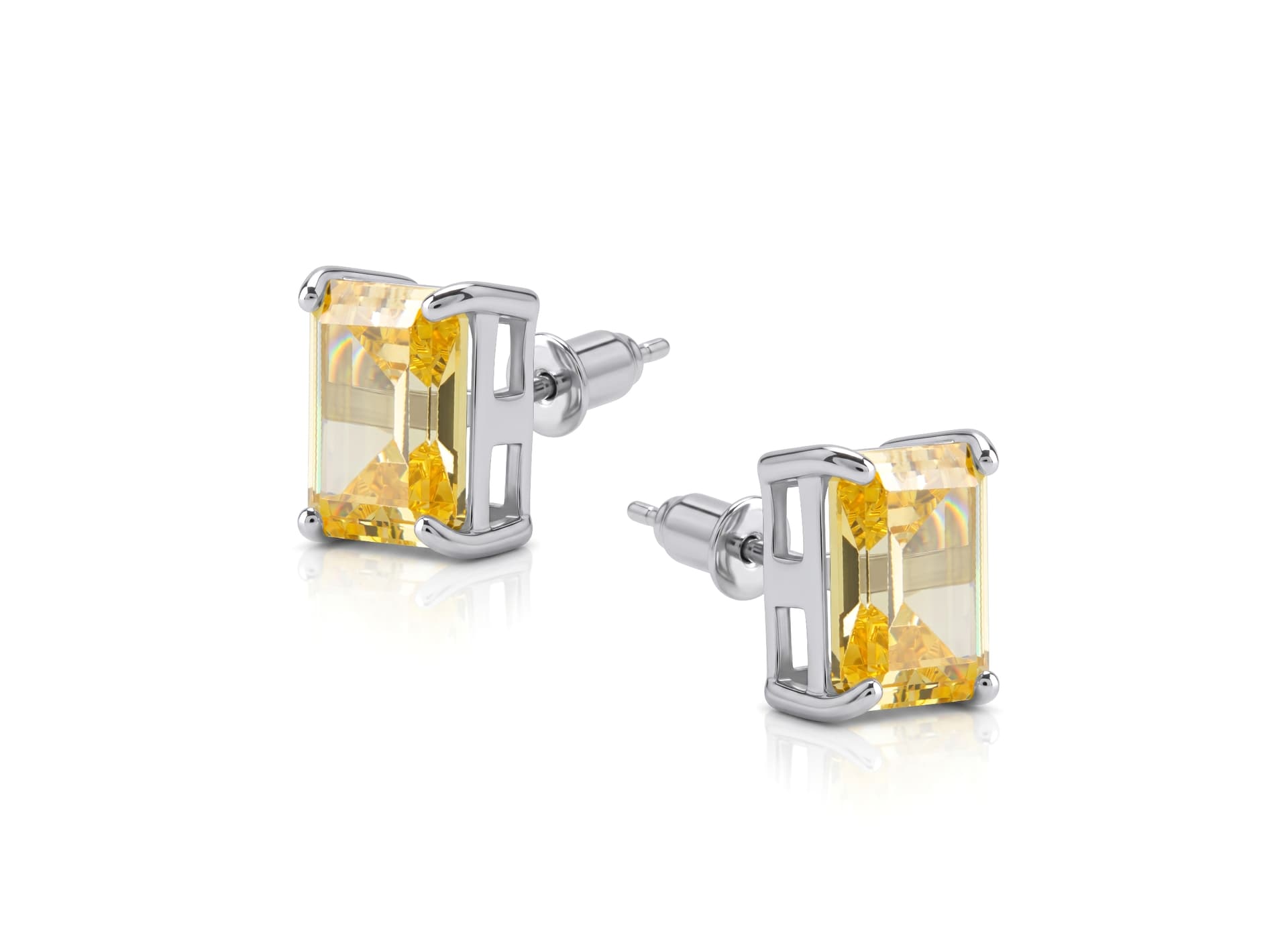 Серьги из серебра 925 с кубическим цирконием