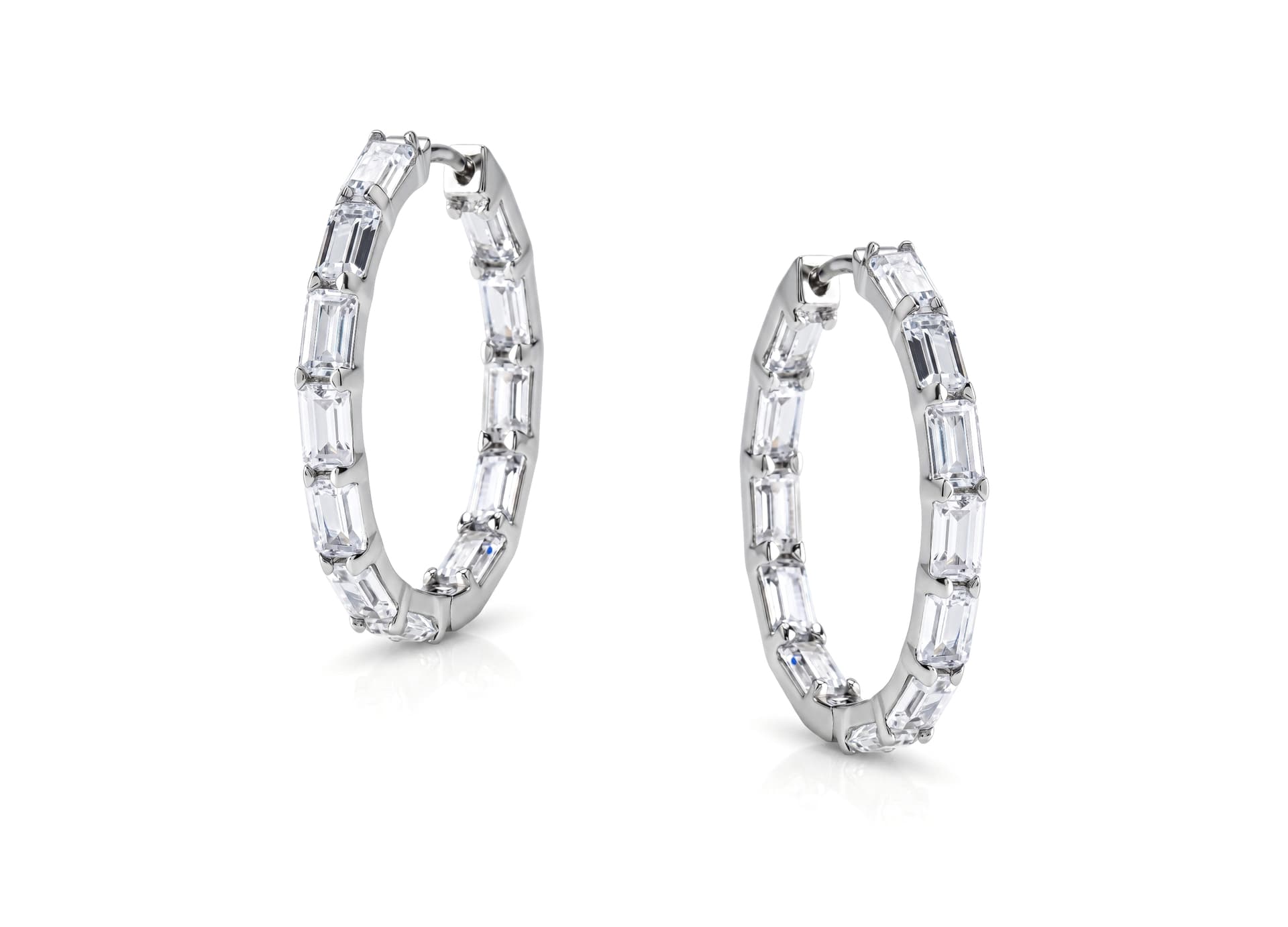 Серьги из серебра 925 с кубическим цирконием