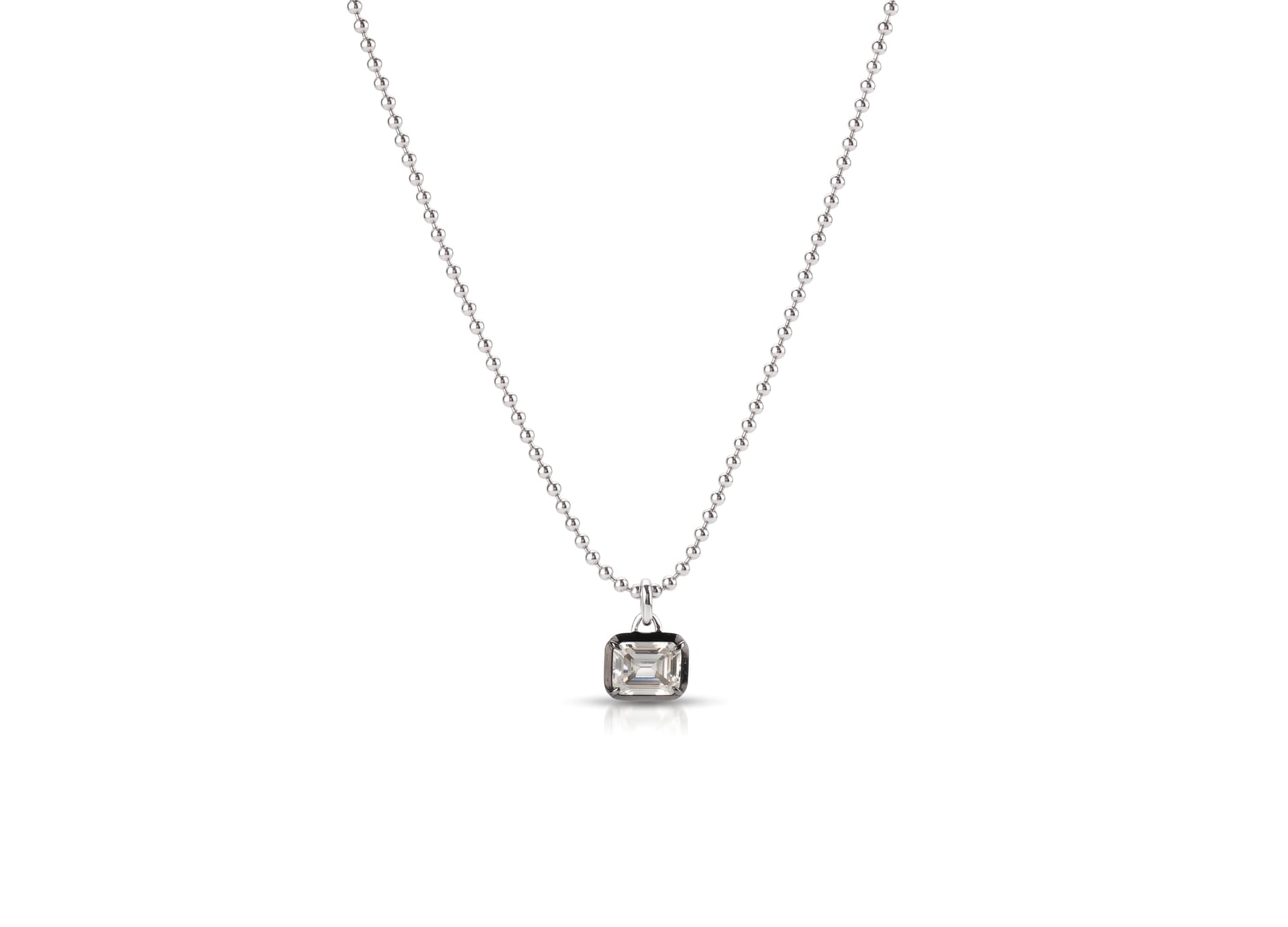 Колье из серебра 925 с кубическим цирконием