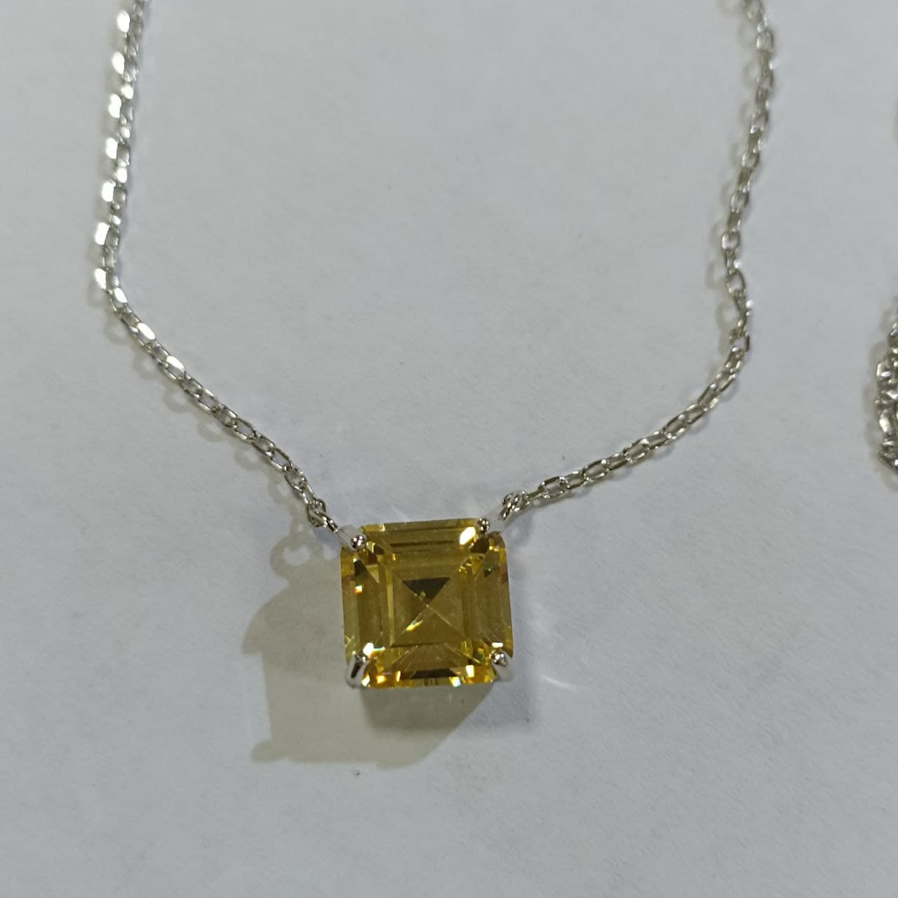 Колье из серебра 925 с кубическим цирконием