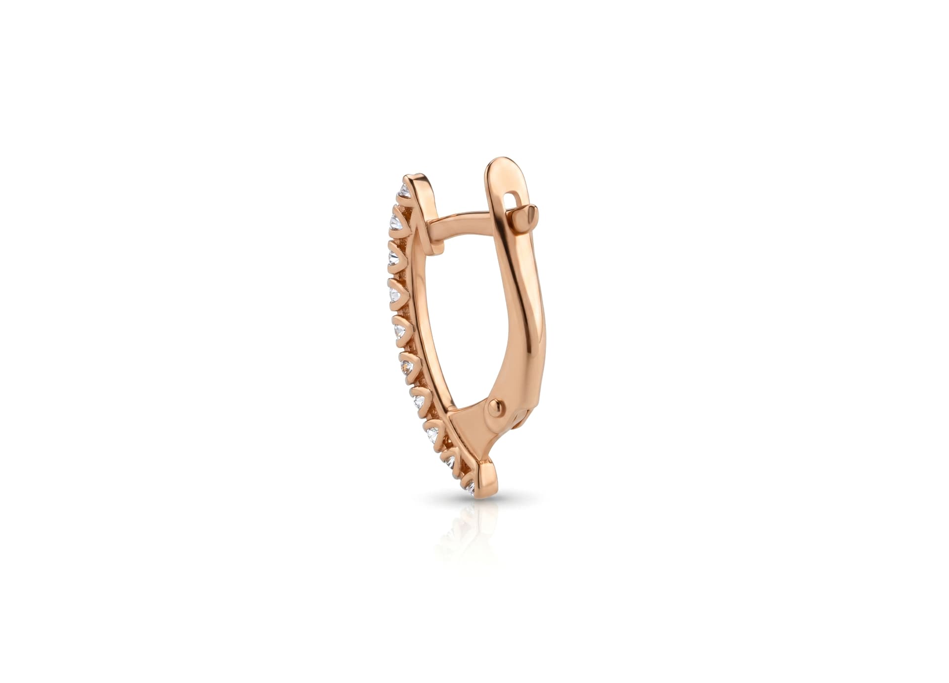 Серьги из золота 585 с  бриллиантом