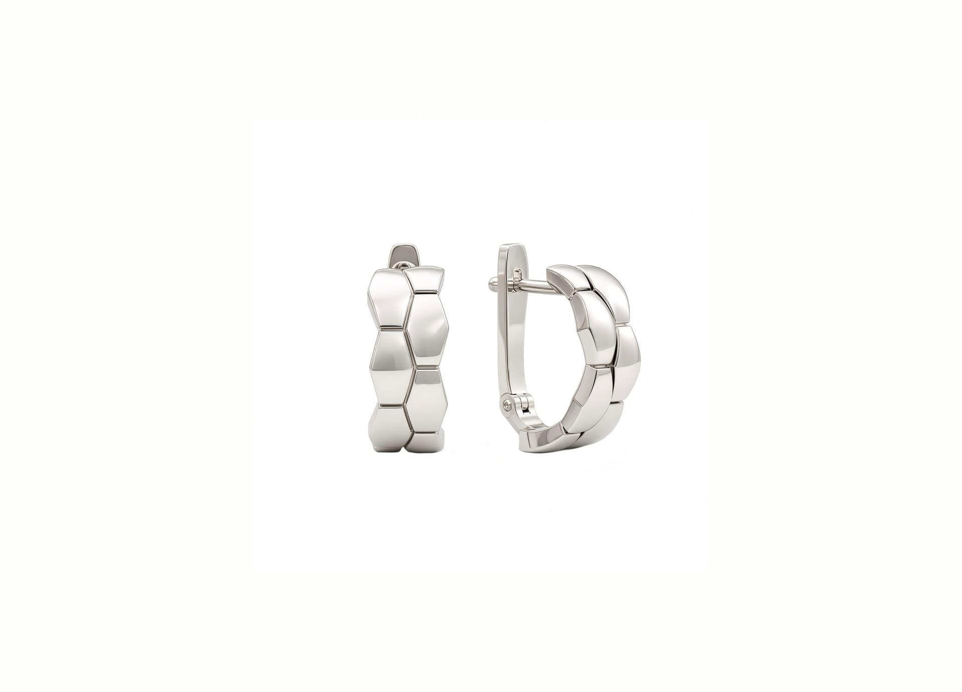 Серьги из серебра 925 без вставки