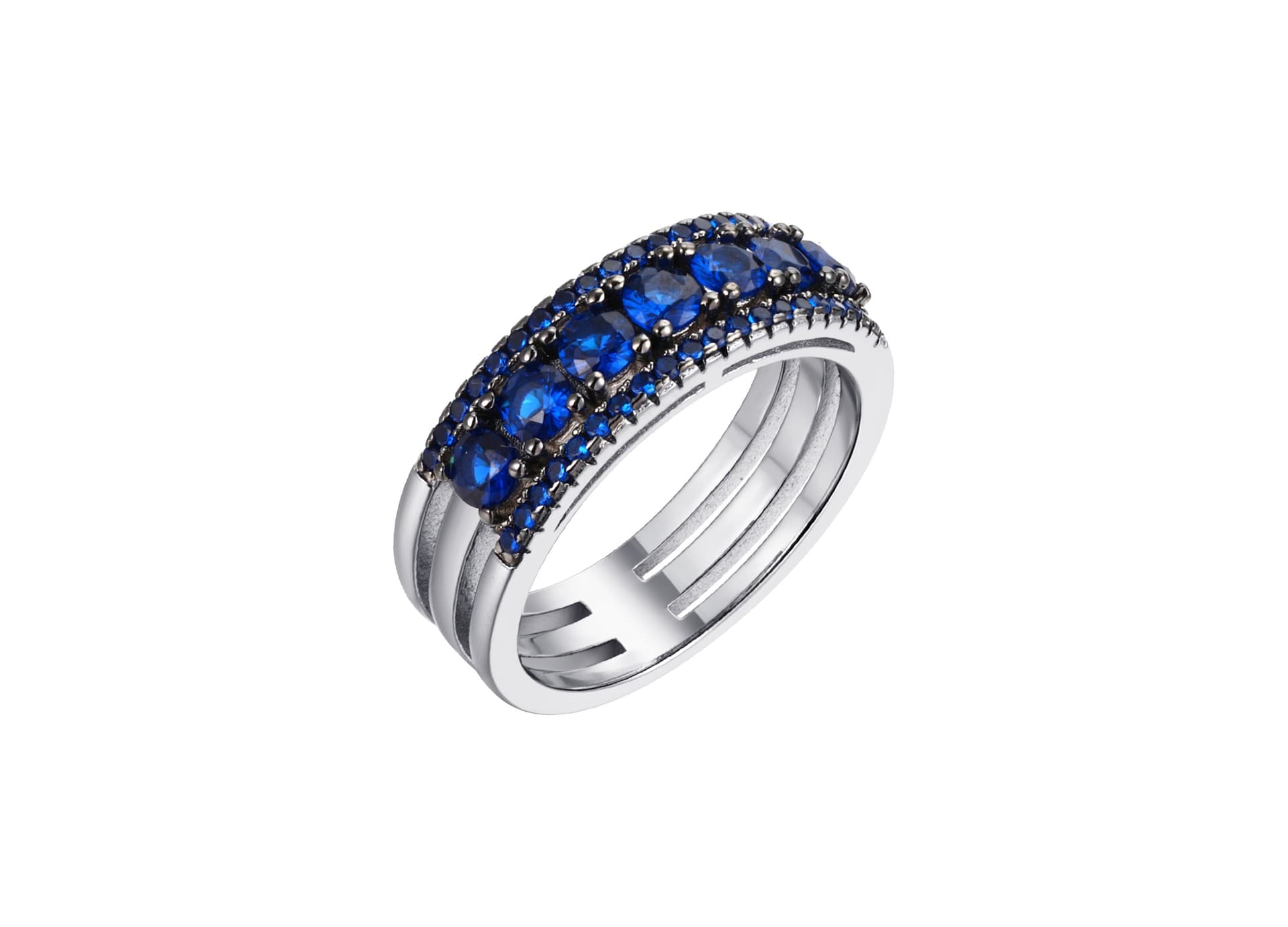 Кольцо из серебра 925 с фианитами