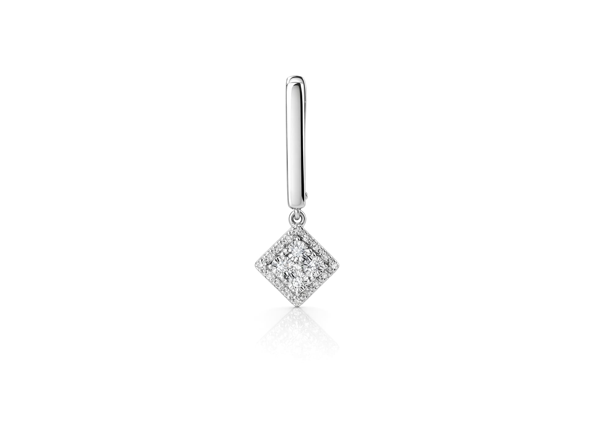 Серьги из золота 585 с бриллиантами