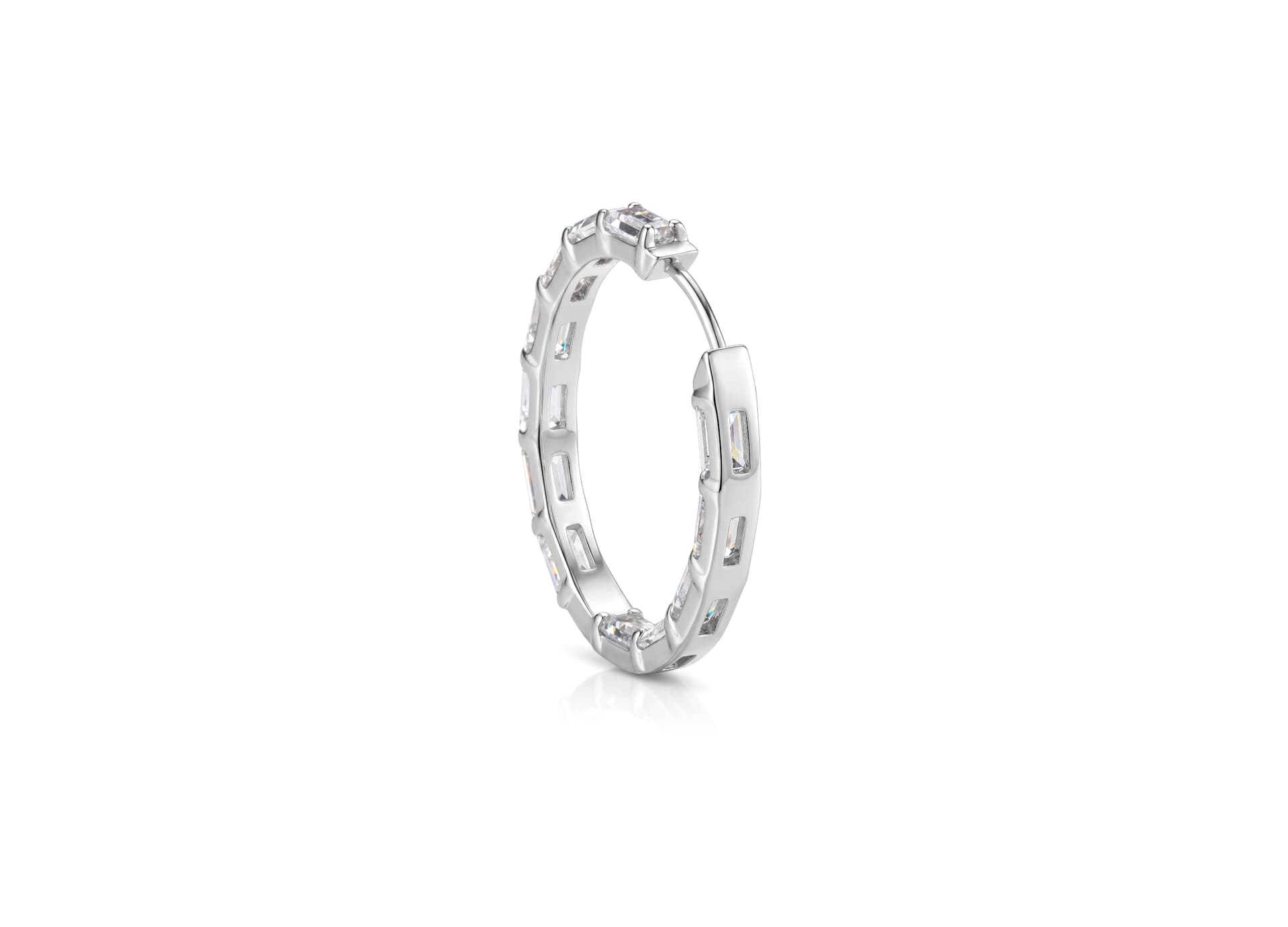 Серьги из серебра 925 с кубическим цирконием