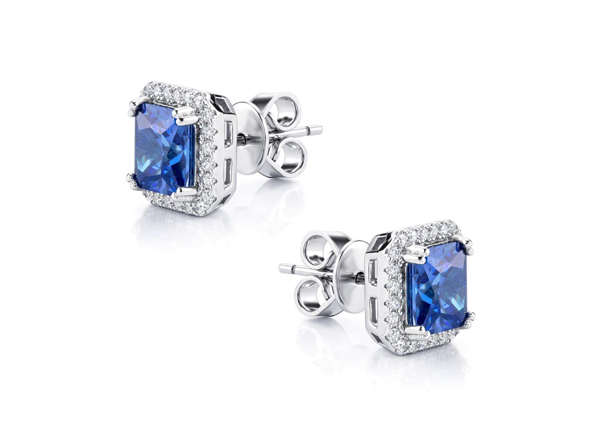 Серьги из серебра 925 с кубическим цирконием