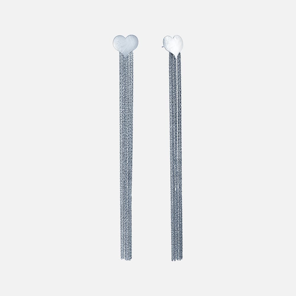 Серьги из серебра 925 без вставки