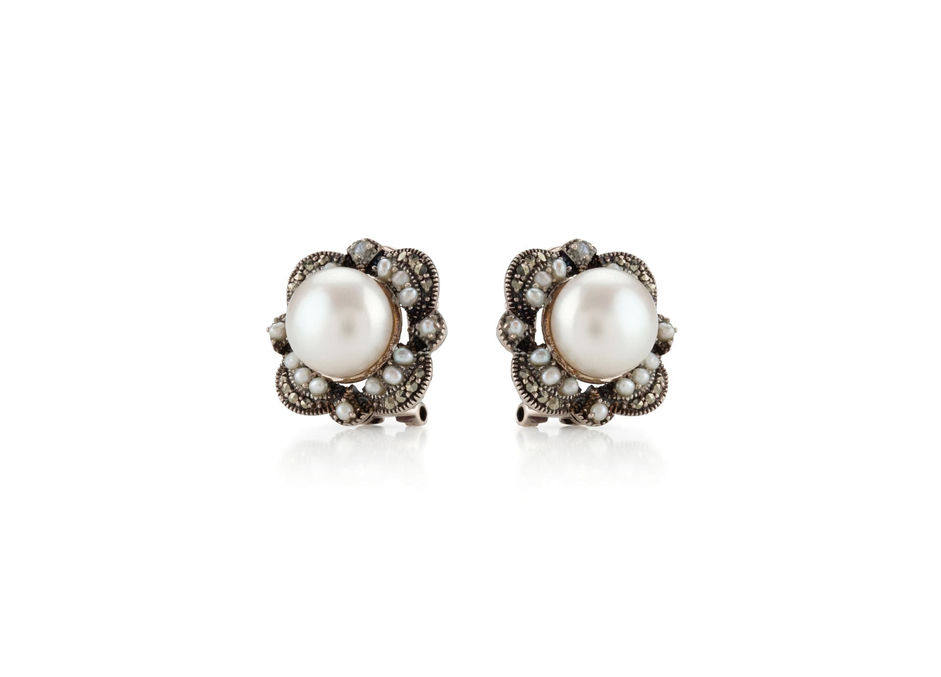 Серьги из серебра 925 с жемчугом