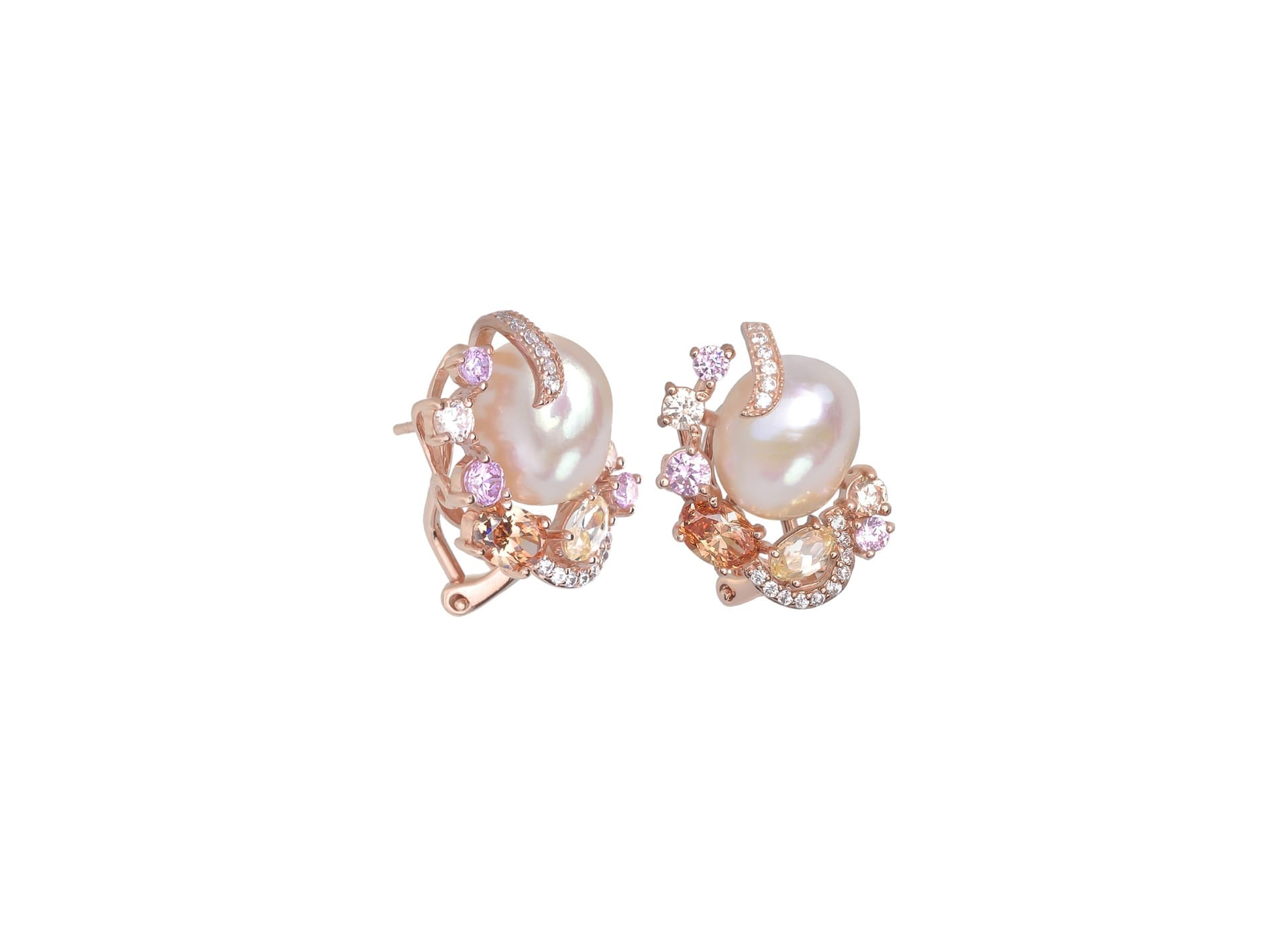 Серьги из серебра 925 с жемчугом