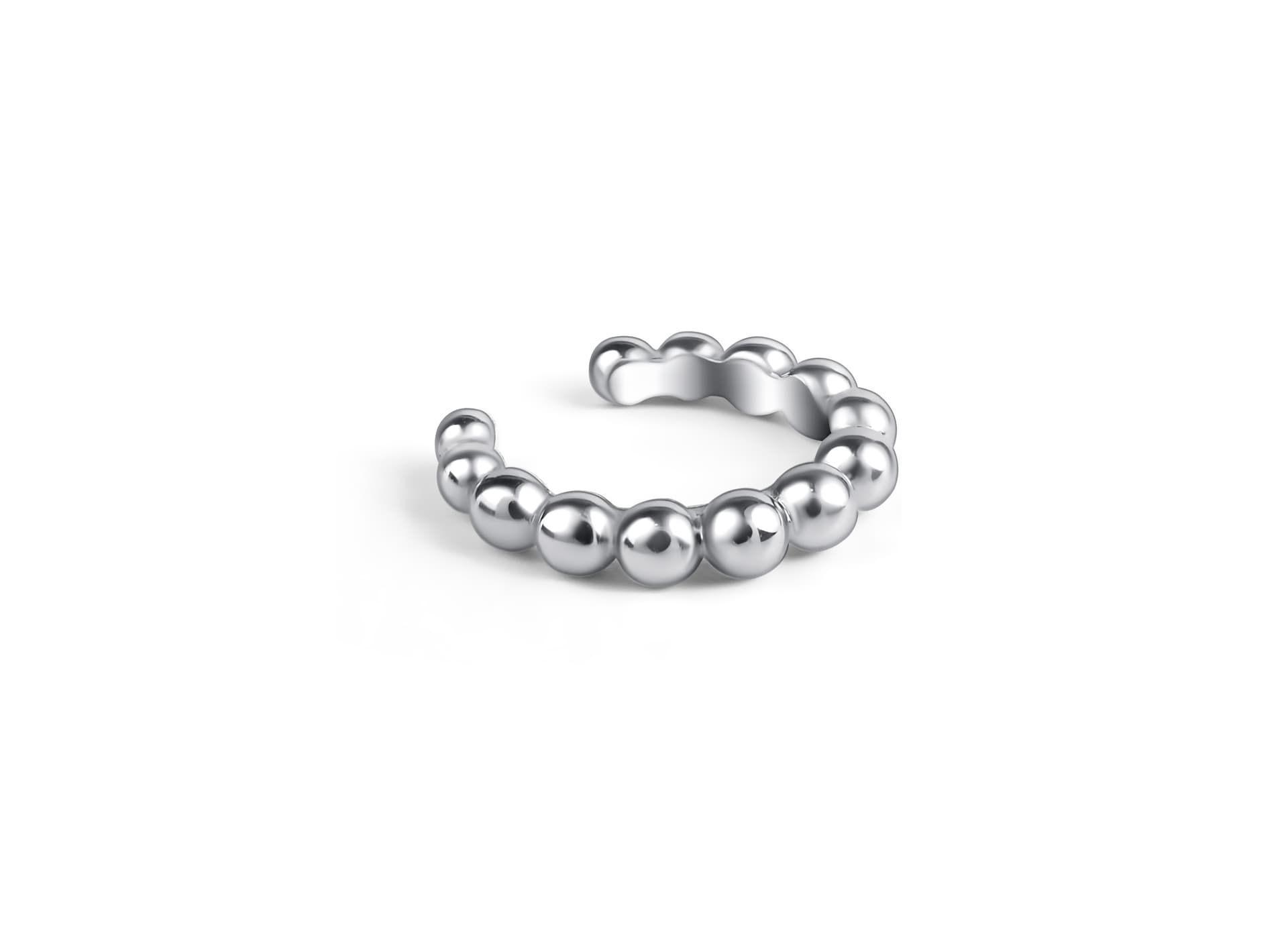 Серьги из серебра 925 без вставки