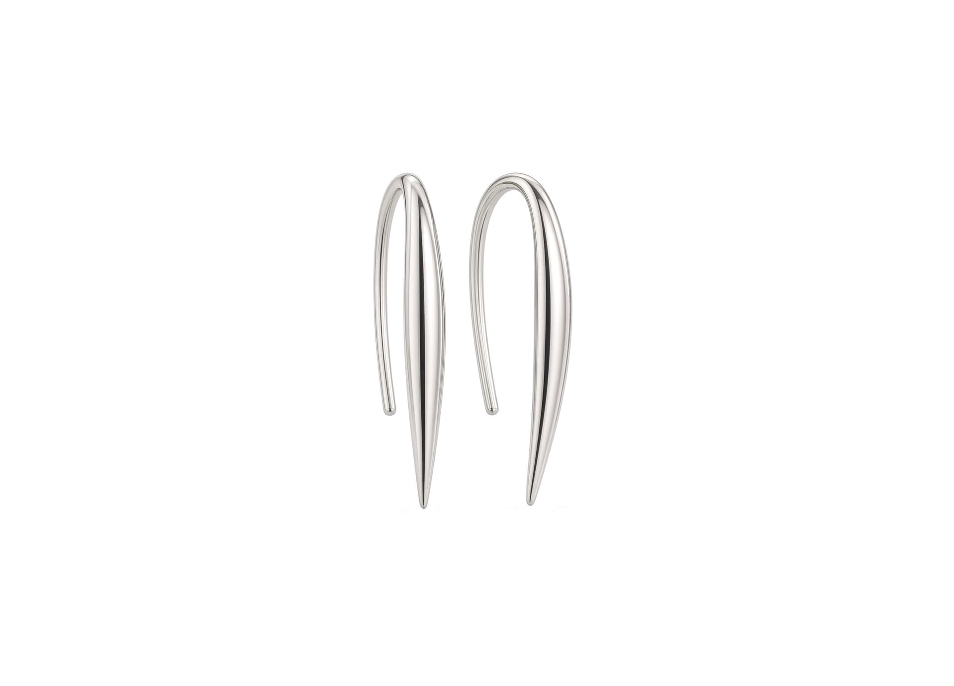 Серьги из серебра 925 без вставки