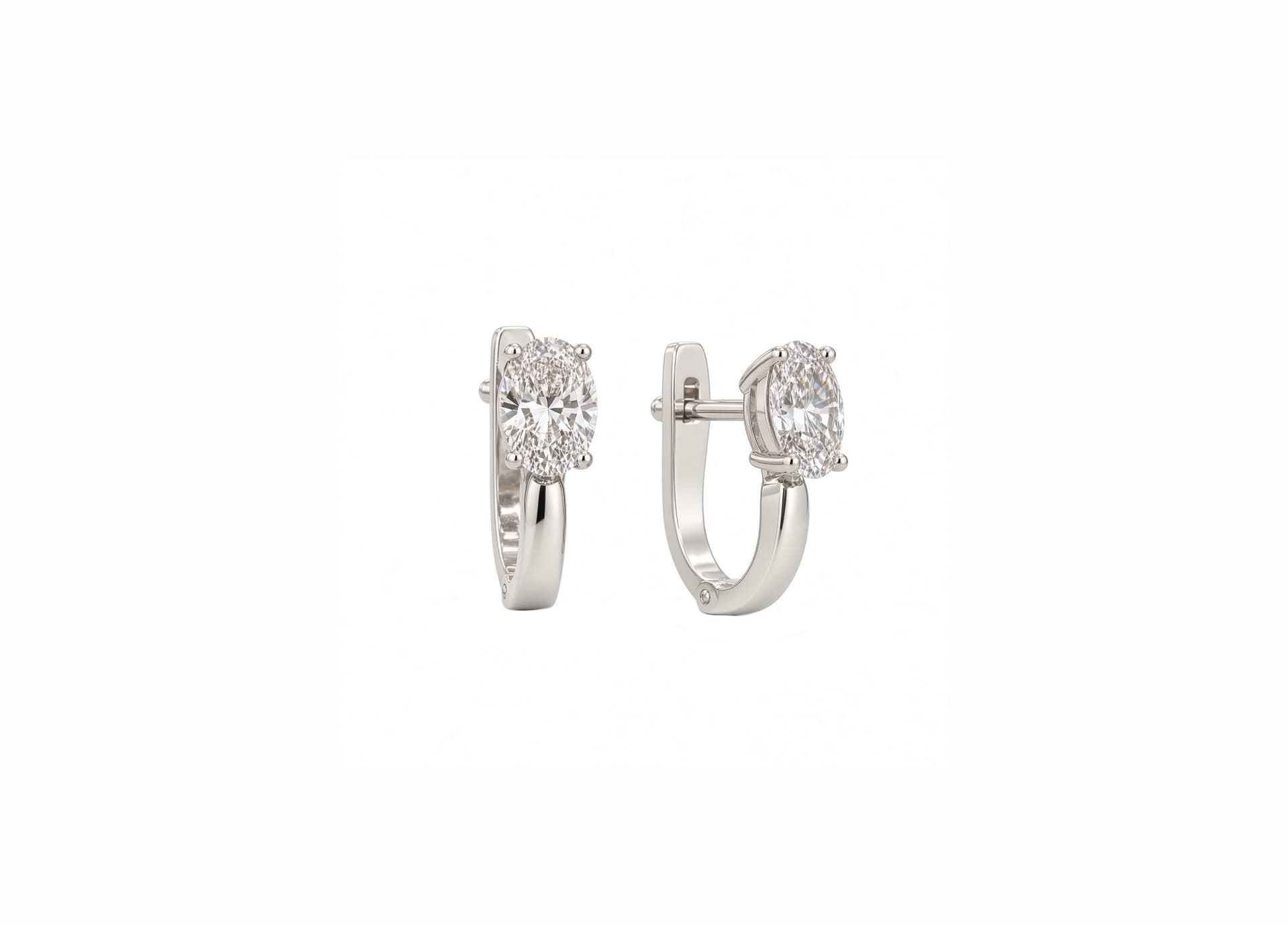 Серьги из серебра 925 с фианит