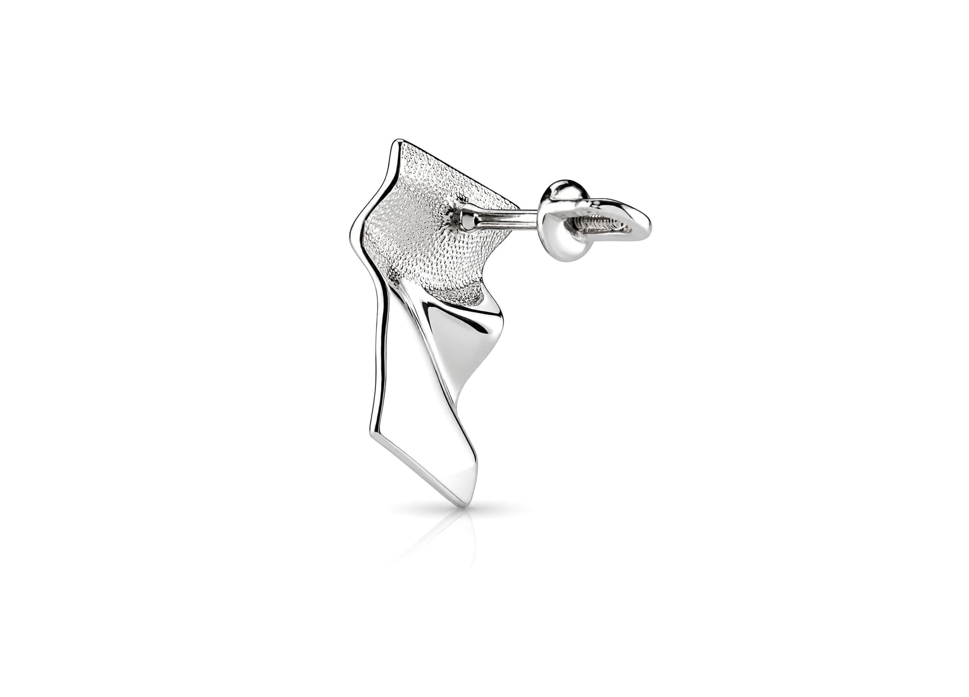 Серьги из серебра 925 без вставки