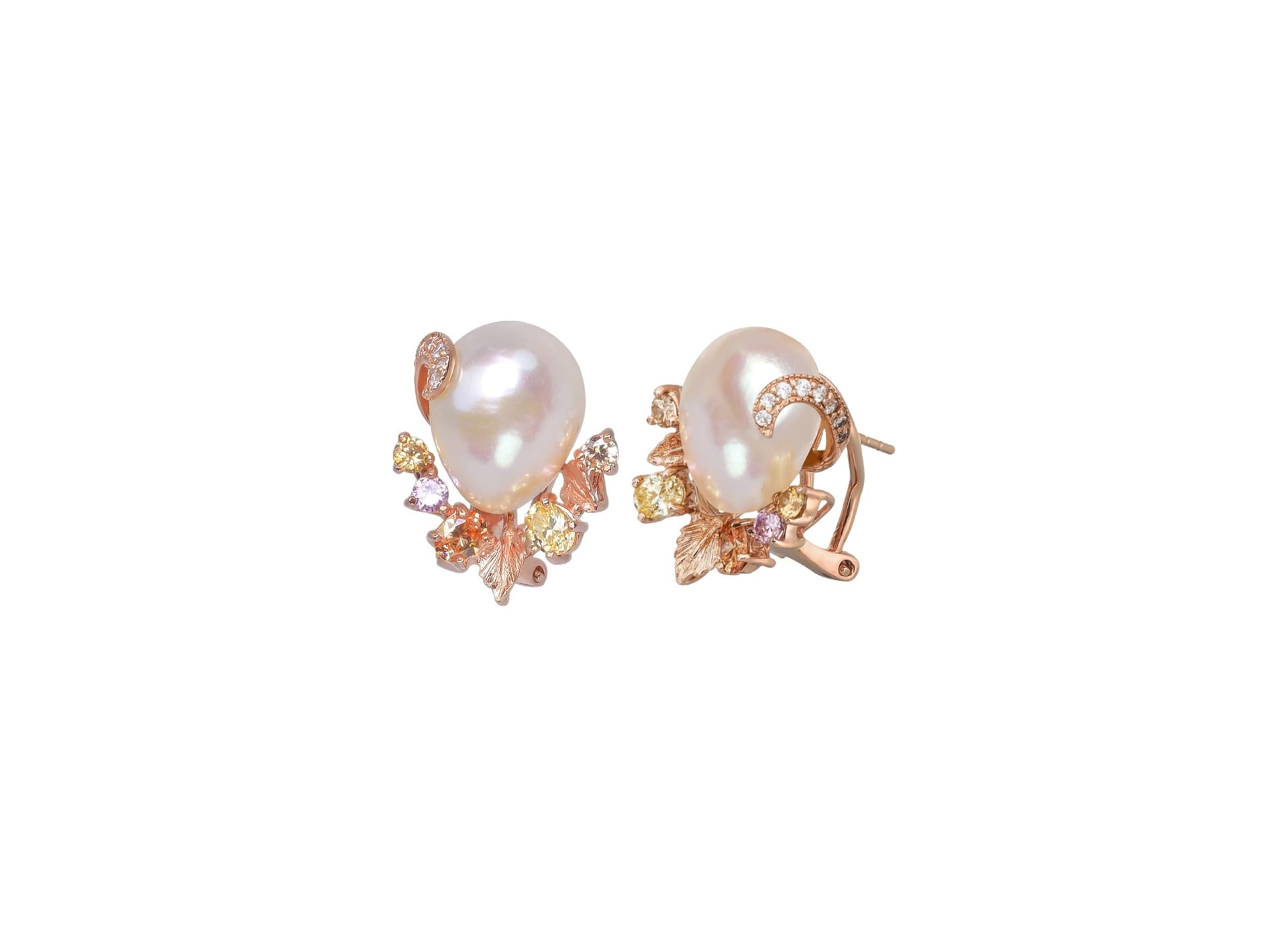 Серьги из серебра 925 с жемчугом