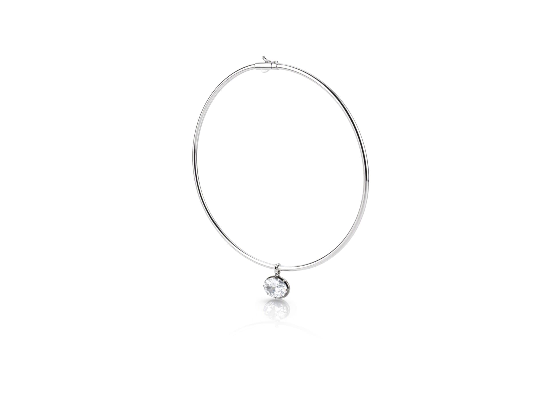 Колье из серебра 925 с кубическим цирконием