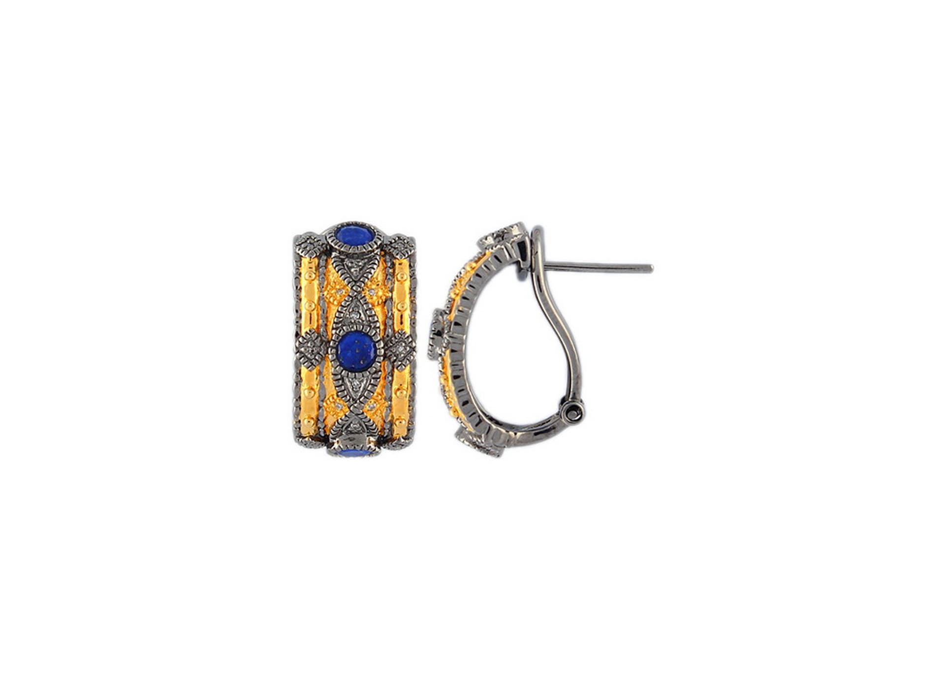 Серьги из серебра 925 с бриллиантами