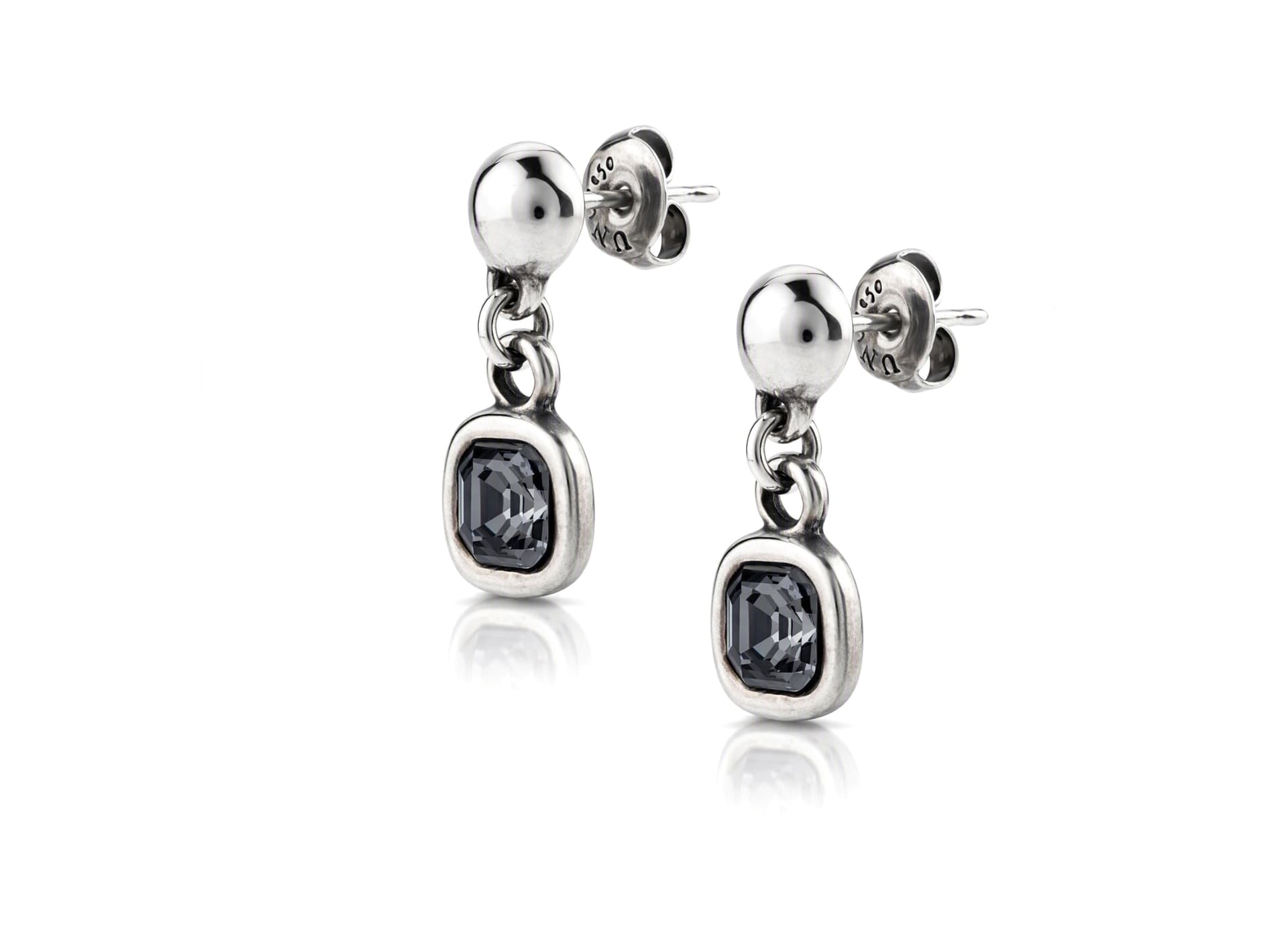 Серьги из бижутерный сплава с кристаллами swarovski