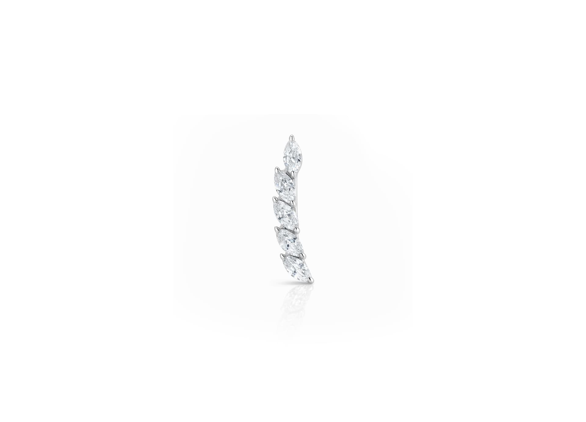 Серьги из серебра 925 с фианитами