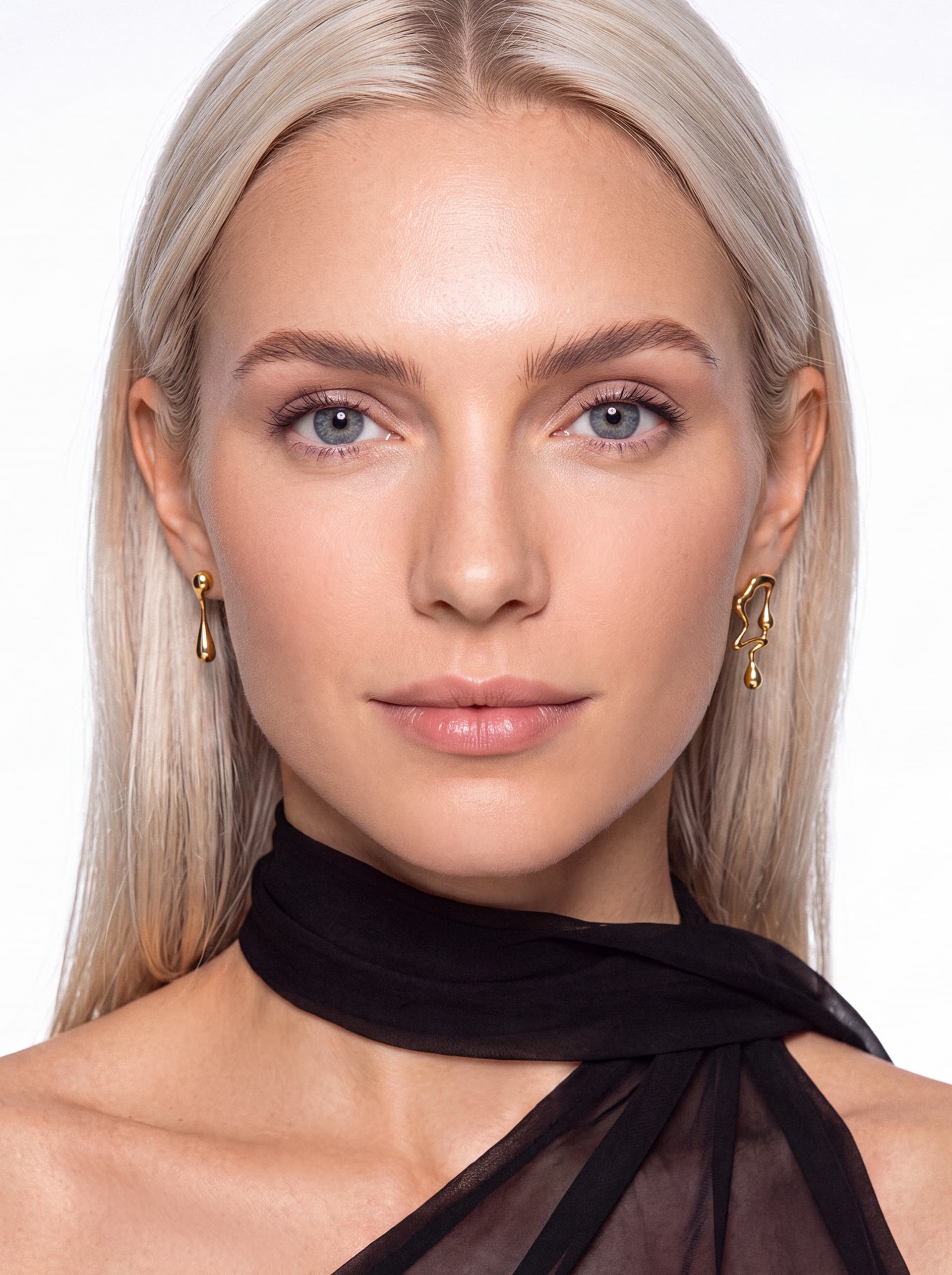 Серьги из серебра 925 без вставки