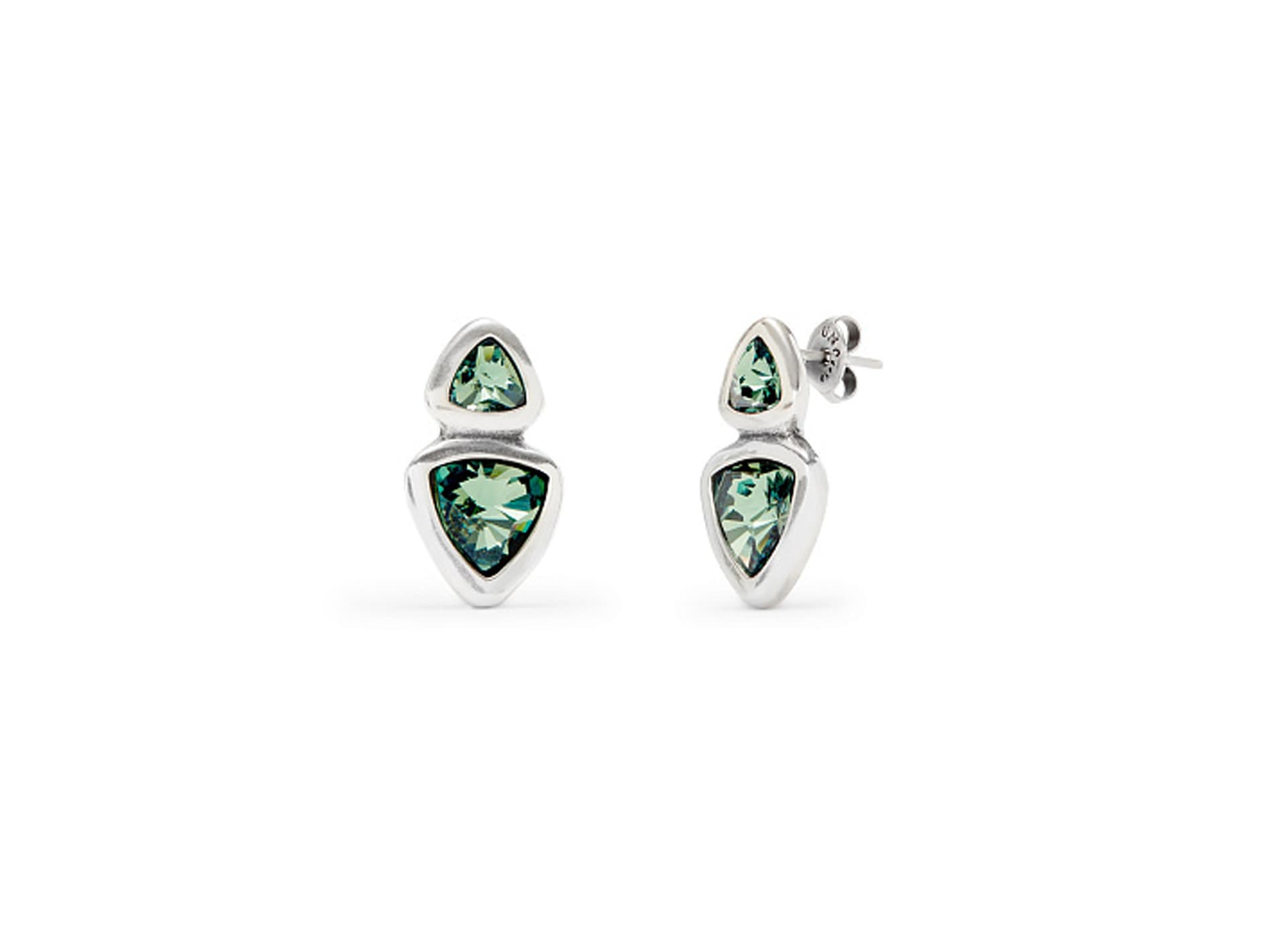Серьги из бижутерный сплава с кристаллами swarovski