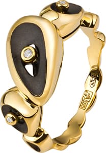 Кольцо из золота 585 с бриллиантами