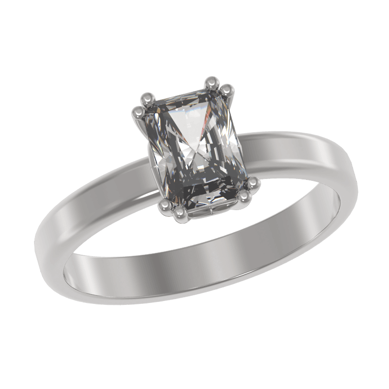 Кольцо из серебра 925 с фианитами