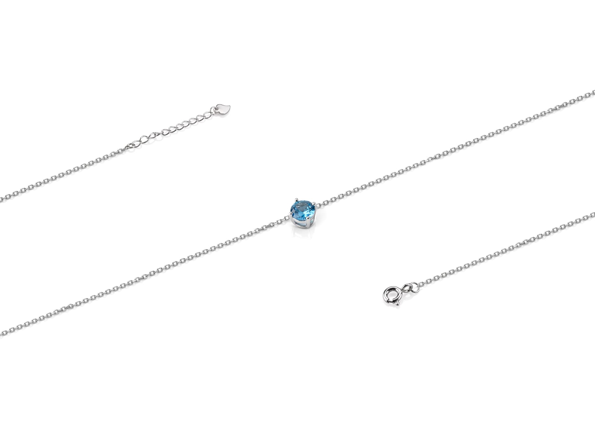 Колье из серебра 925 с кубическим цирконием