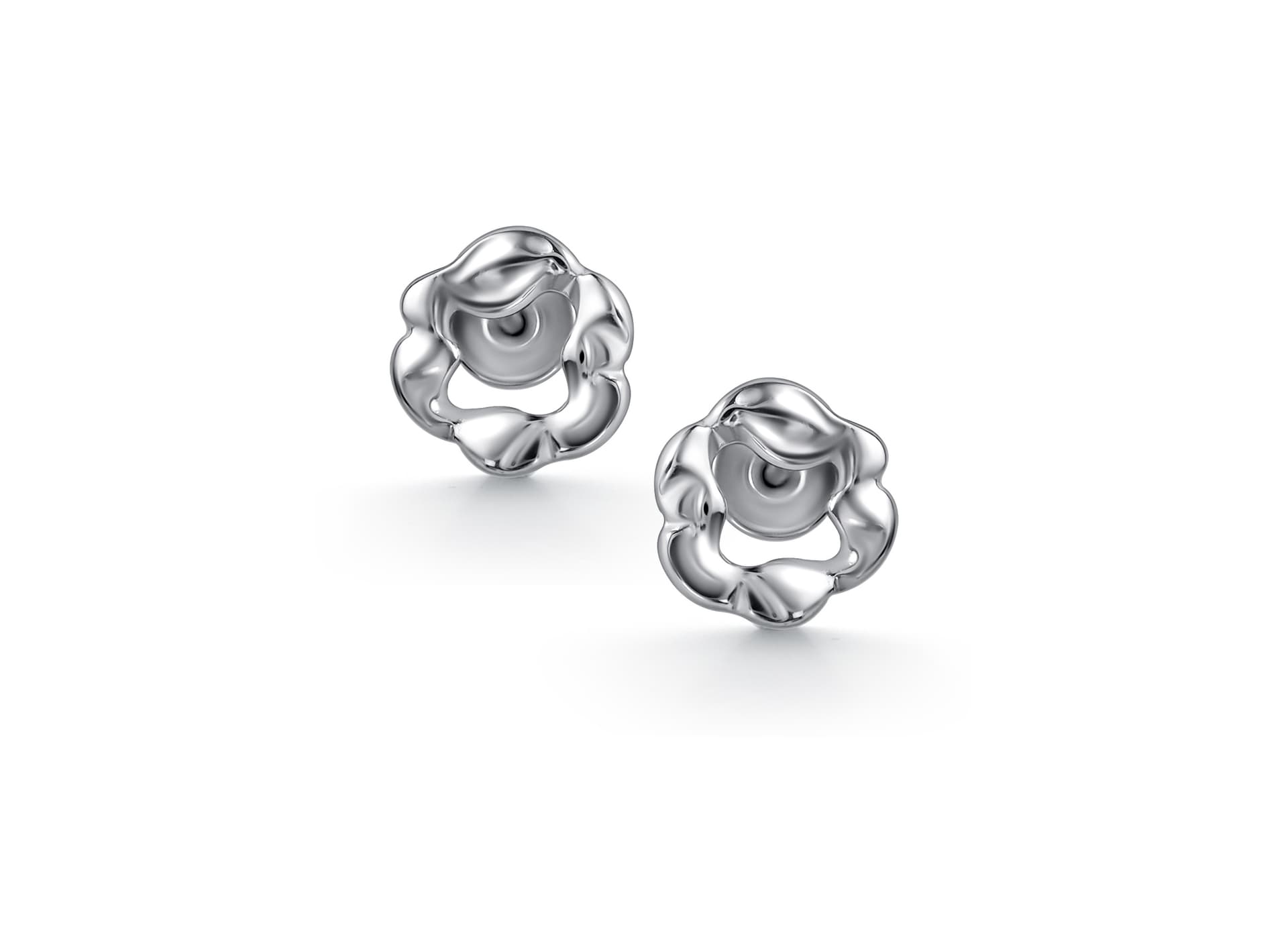 Серьги из серебра 925 без вставки