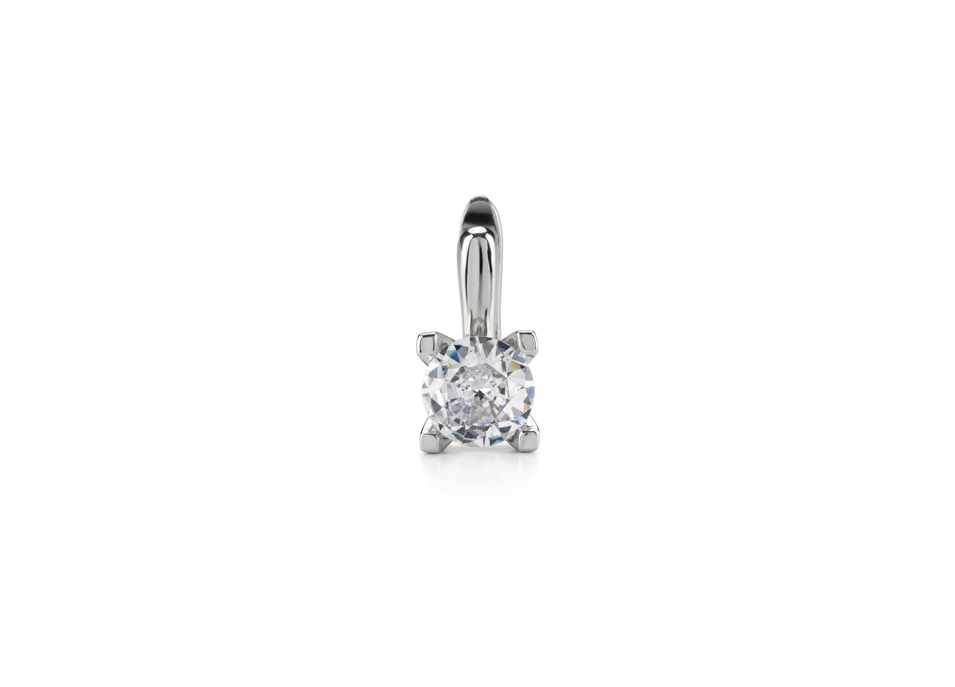 Серьги из серебра 925 с  кубическим цирконием