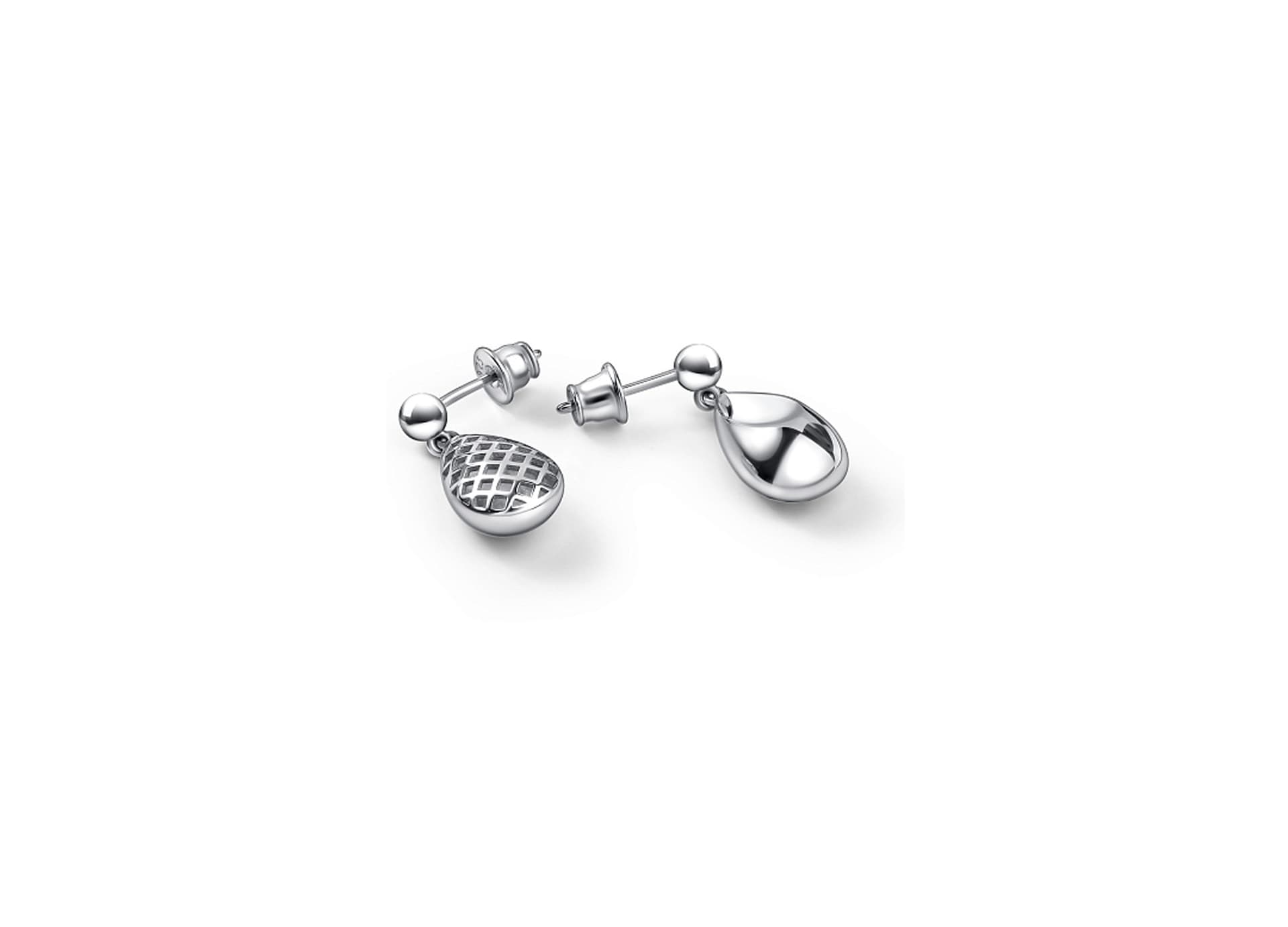 Серьги из серебра 925 без вставки