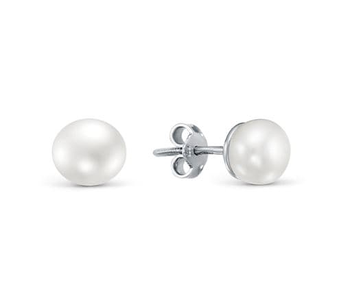 Серьги из серебра 925 с жемчугом