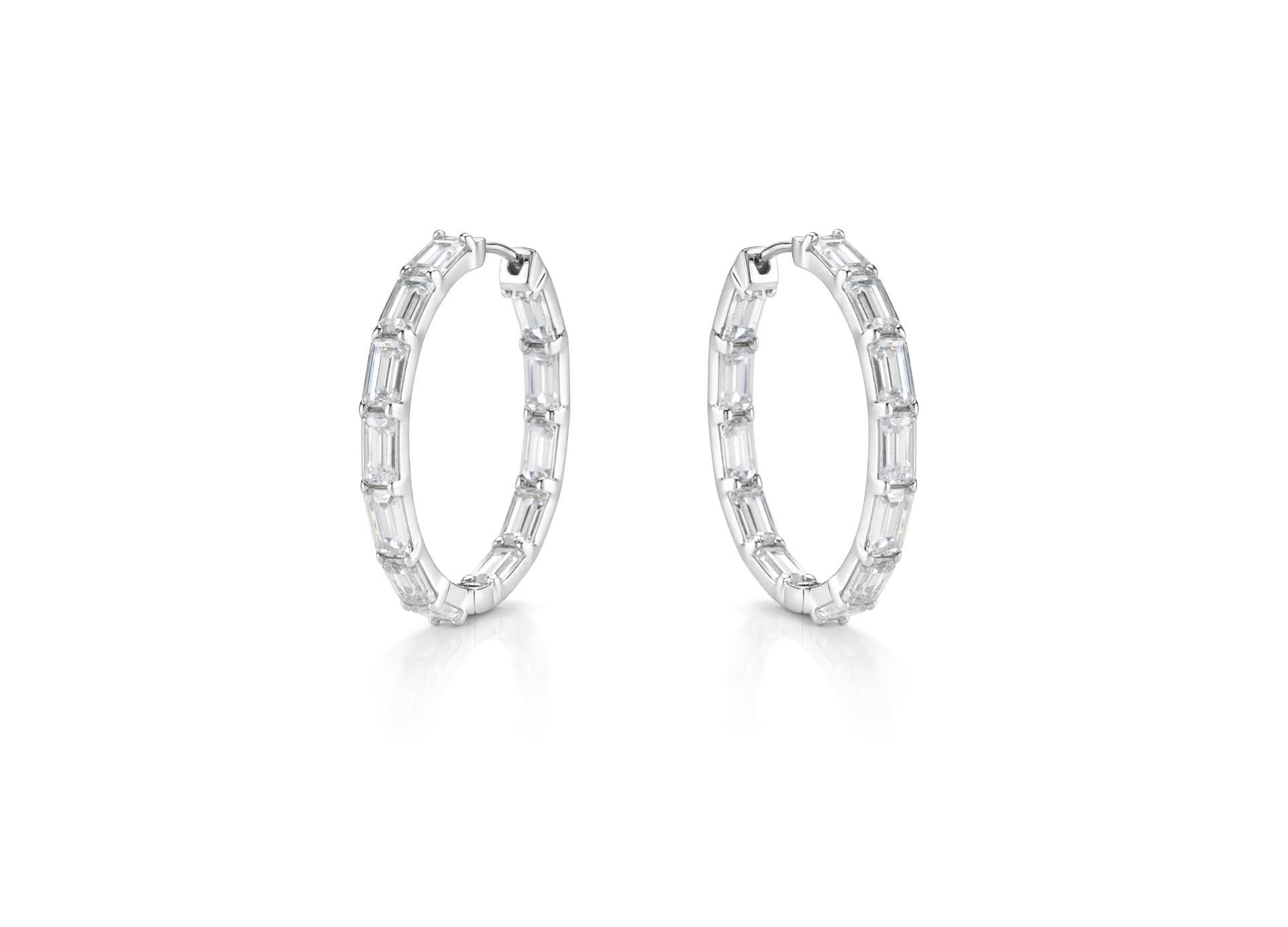 Серьги из серебра 925 с кубическим цирконием