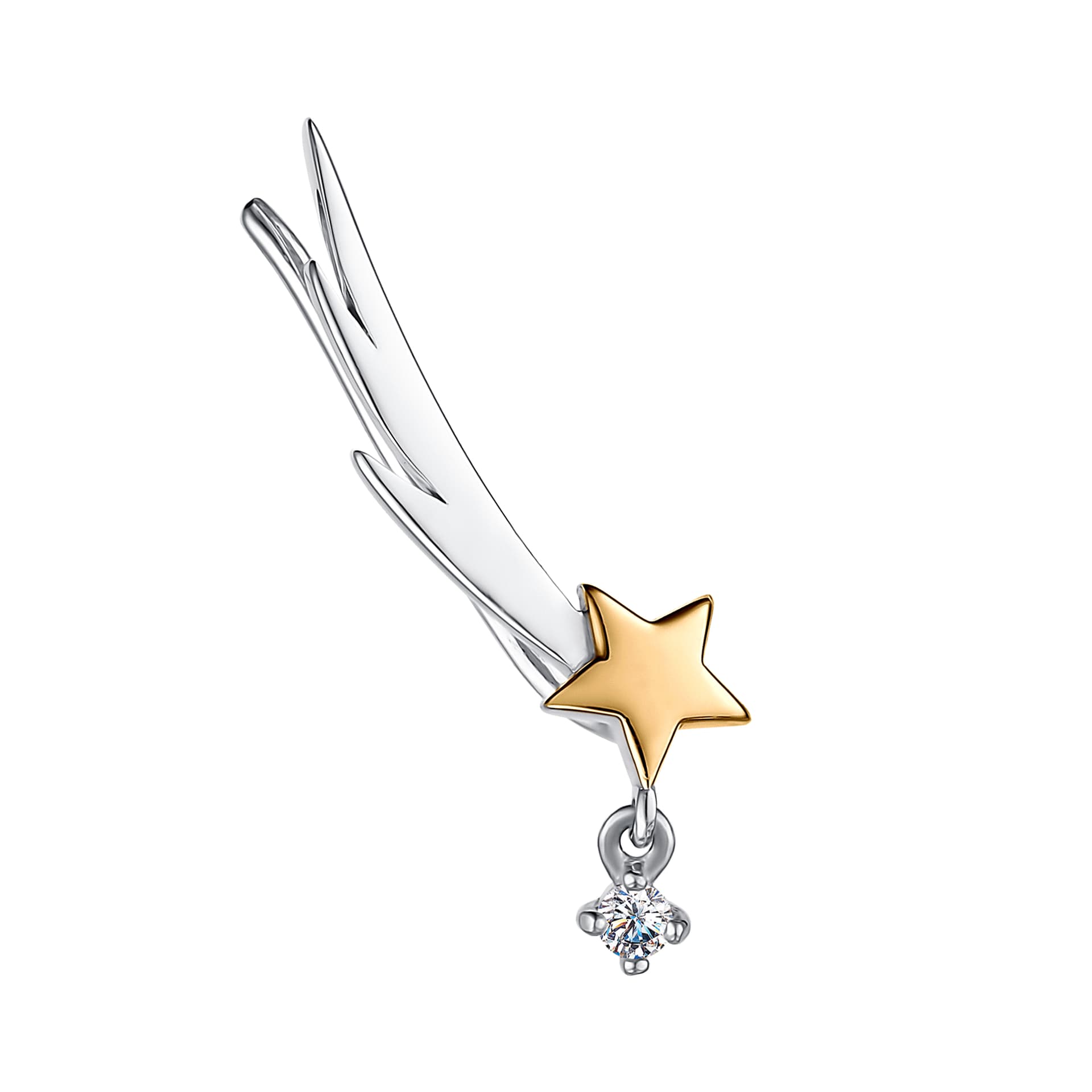 Серьги из серебра 925 с кристаллами swarovski