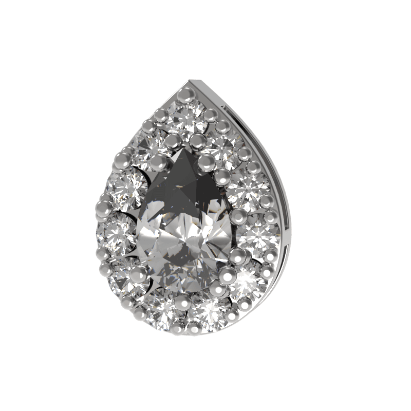 Подвеска из серебра 925 с фианитами