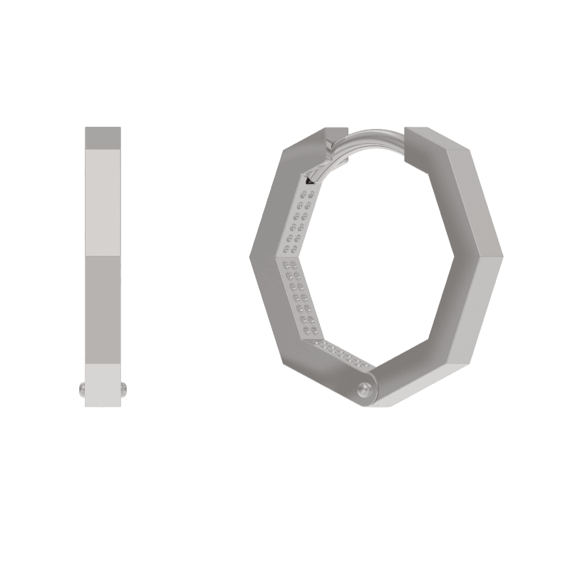 Серьги из серебра 925 без вставки