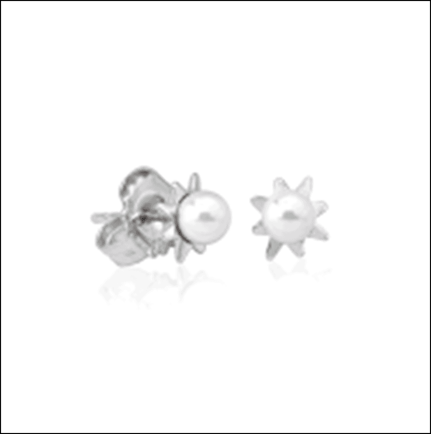 Серьги из серебра 925 с жемчугом